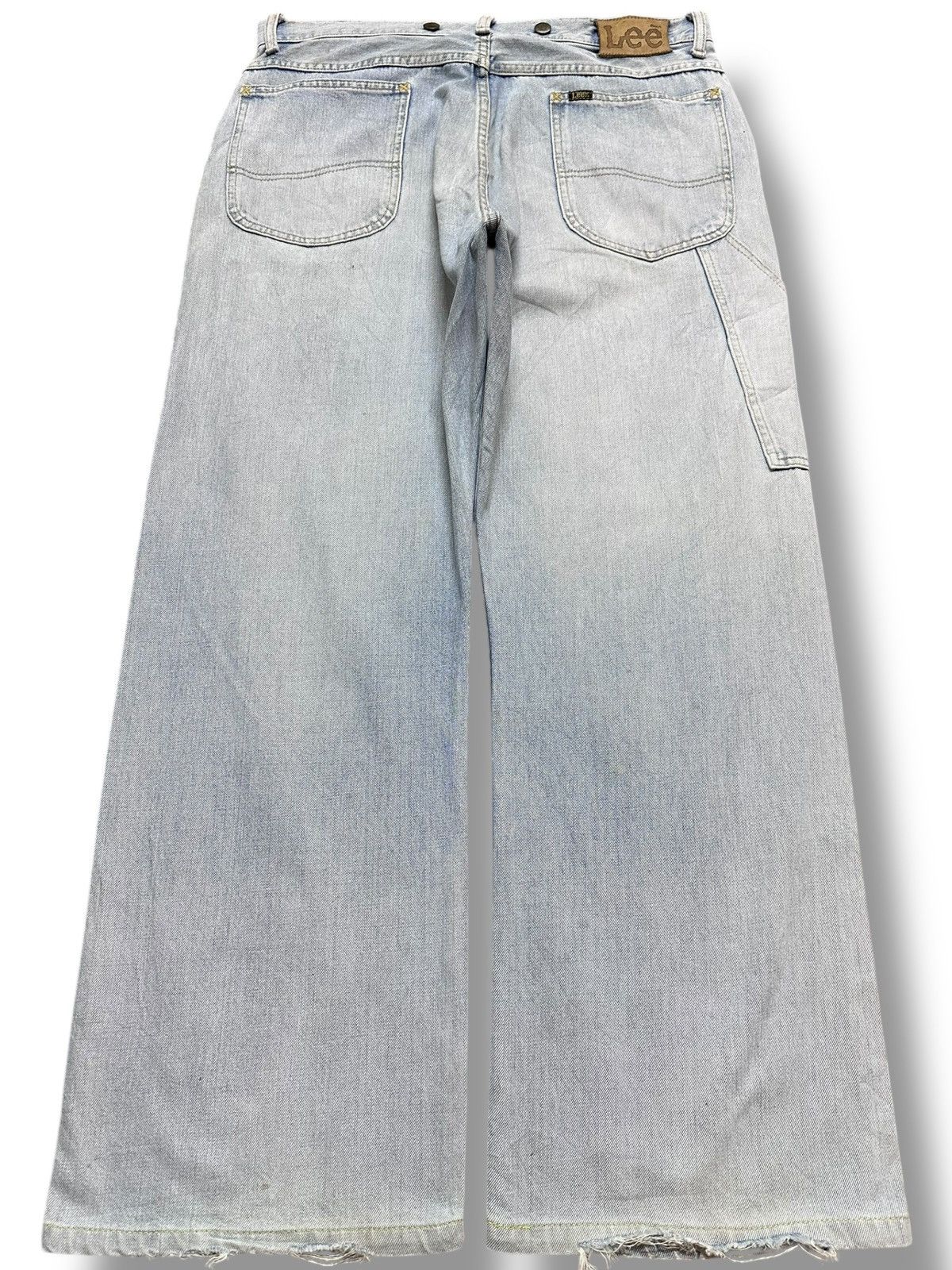 Lee Vintage Lee Baggy Wide Leg Carpenter Cargo Faded Denim Size US 34 / EU 50 - 6 Thumbnail