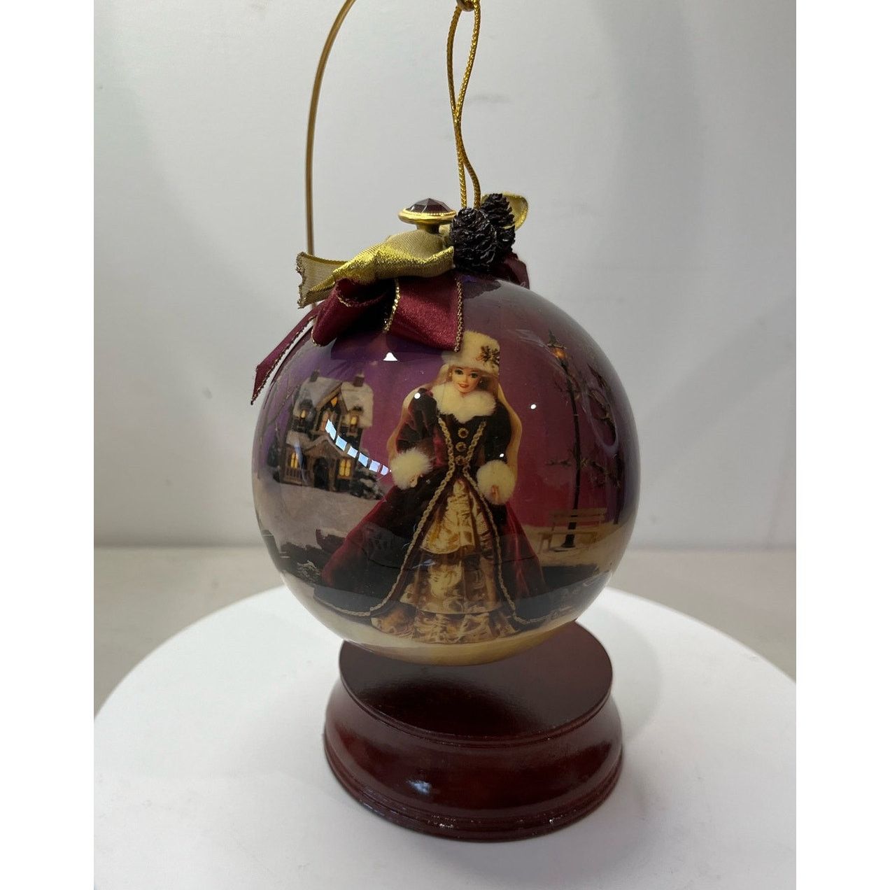Other Vintage Barbie Decoupage Christmas Ornament With box Size ONE SIZE - 1 Thumbnail