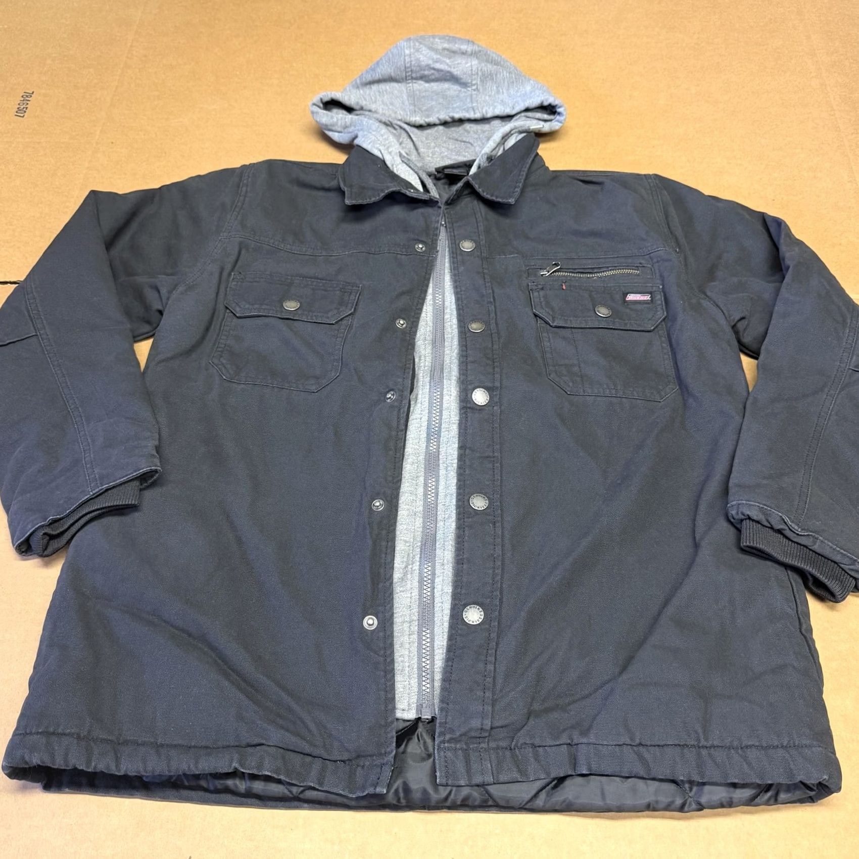 Dickies Dickies Jacket Mens Medium Black Hooded Canvas Quilted Lined Parka Workwear Jacket Size US M / EU 48-50 / 2 - 2 Thumbnail