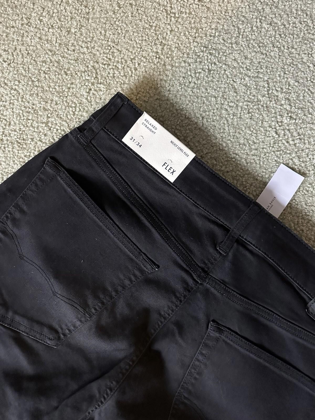 American Eagle Outfitters American Eagle Jeans Men’s 31x34 Straight, Black New w/ Tags Size US 31 - 5 Thumbnail
