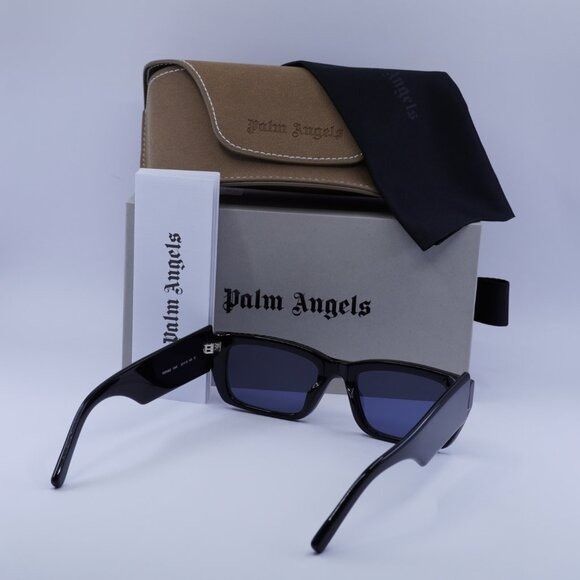 Palm Angels Palm Angels PERI002 PALM 1045 Sunglasses Black Rectangle Size ONE SIZE - 10 Thumbnail