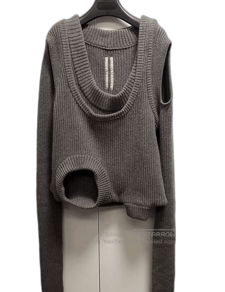 rick owens fw21 gethsemane banana sweater.