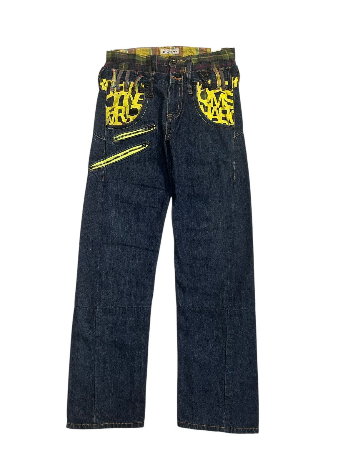 Japanese Brand × Kapital × Vintage Double Waist Japanese Punk Rock Denim Jeans Size US 30 / EU 46 - 7 Thumbnail