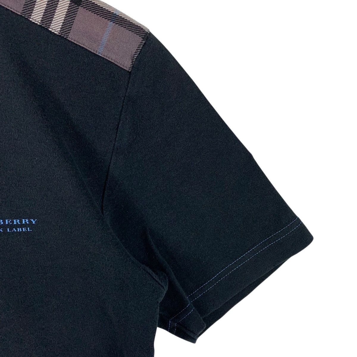 Burberry Burberry Black Label Nova Check Shoulder Tee Size XS / US 0-2 / IT 36-38 - 7 Thumbnail