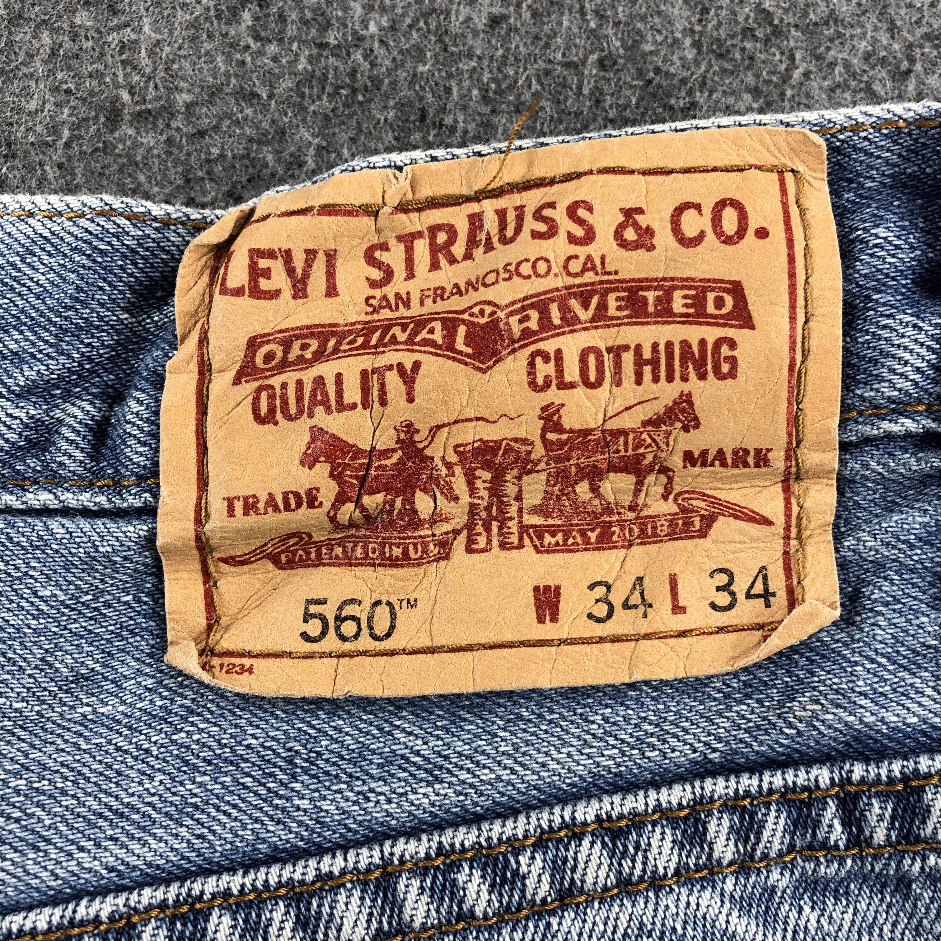 Levi's Vintage Blue Wash Levis 560 Jeans-J2651 Size US 33 - 5 Thumbnail