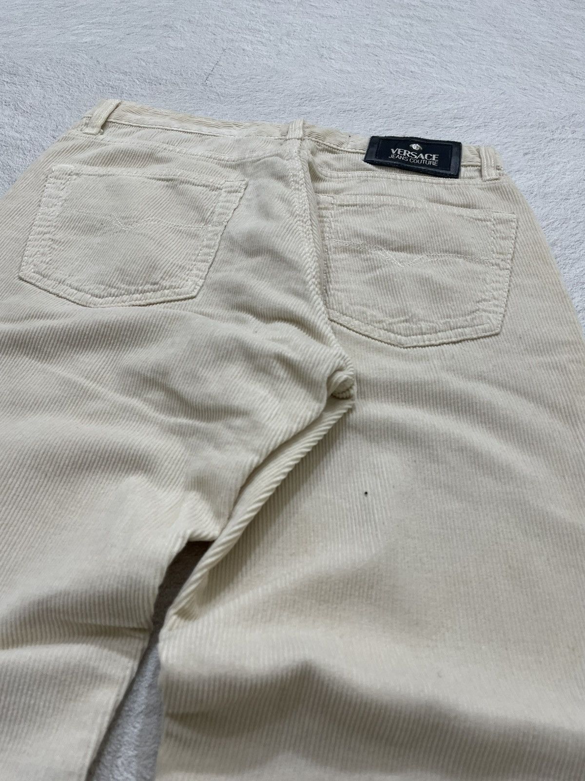 Versace Versace Vintage Cream Corduroy Pants Y2K Size US 29 - 8 Thumbnail