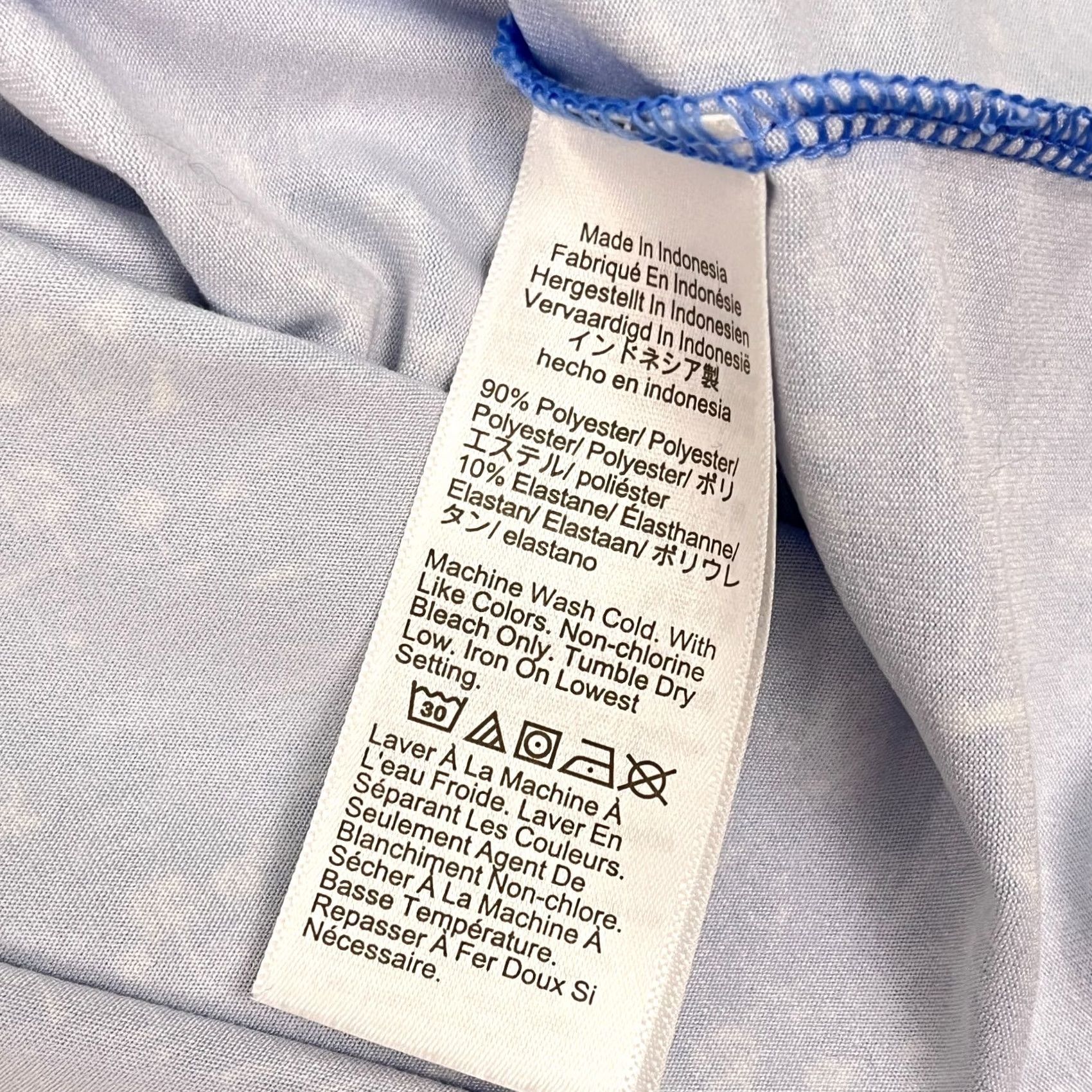 J.Crew VINTAGE None J.CREW Polo Shirt Mens Large Blue AOP All Over Golf Performance Stretch Preppy Shirt Mens Regular Blue 12? Size US L / EU 52-54 / 3 - 6 Thumbnail