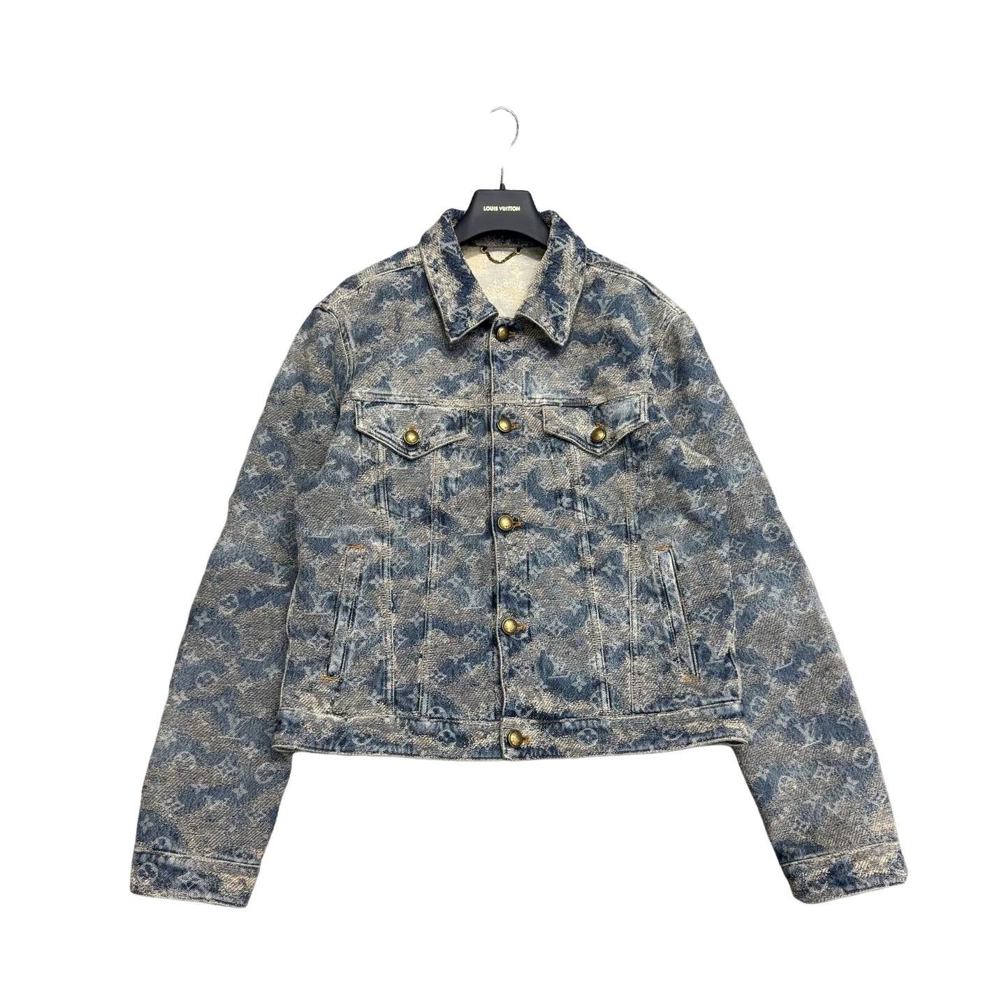 Louis Vuitton Louis Vuitton Monogram Jacquard Denim Jacket Size M Size US M / EU 48-50 / 2 - 1 Thumbnail