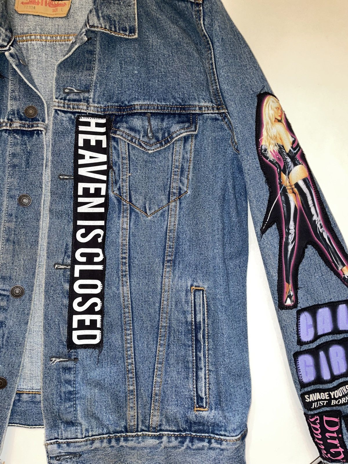 Raised by Champions The Unfuckwittable Raised By Champions x Levi's Denim Jacket Size US L / EU 52-54 / 3 - 5 Thumbnail