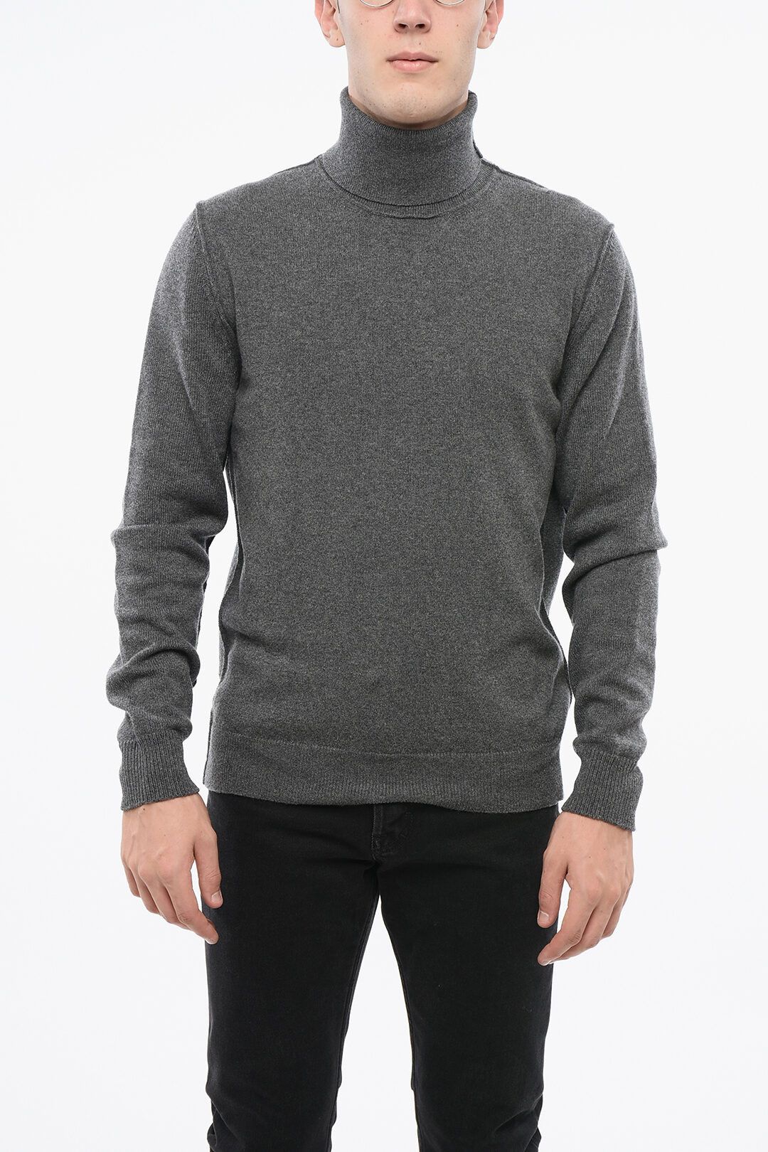 Maison Margiela og1mm0825 Cashmere Turtleneck Sweater in Grey Size US XL / EU 56 / 4 - 1 Thumbnail