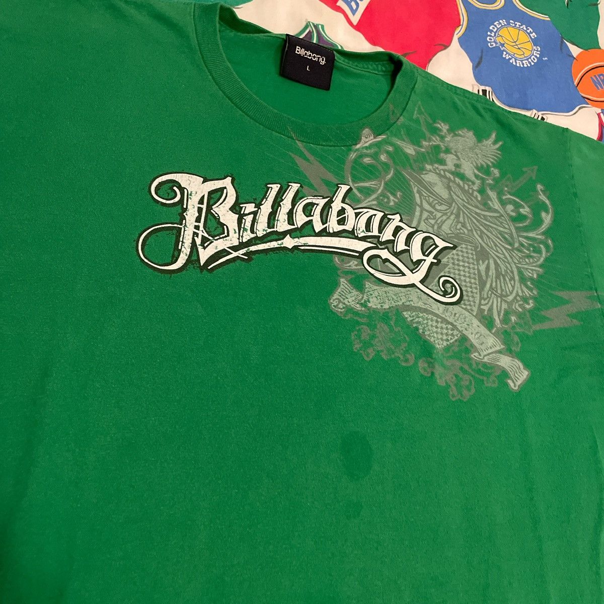 Billabong × Quiksilver × Vintage Y2K Billabong Board Riding Surf Boat Water Tee Size US L / EU 52-54 / 3 - 3 Thumbnail