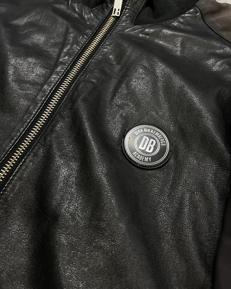Dirk Bikkembergs 2010s Dirk Bikkembergs Black Faded Leather Jacket Size US L / EU 52-54 / 3 - 6 Thumbnail