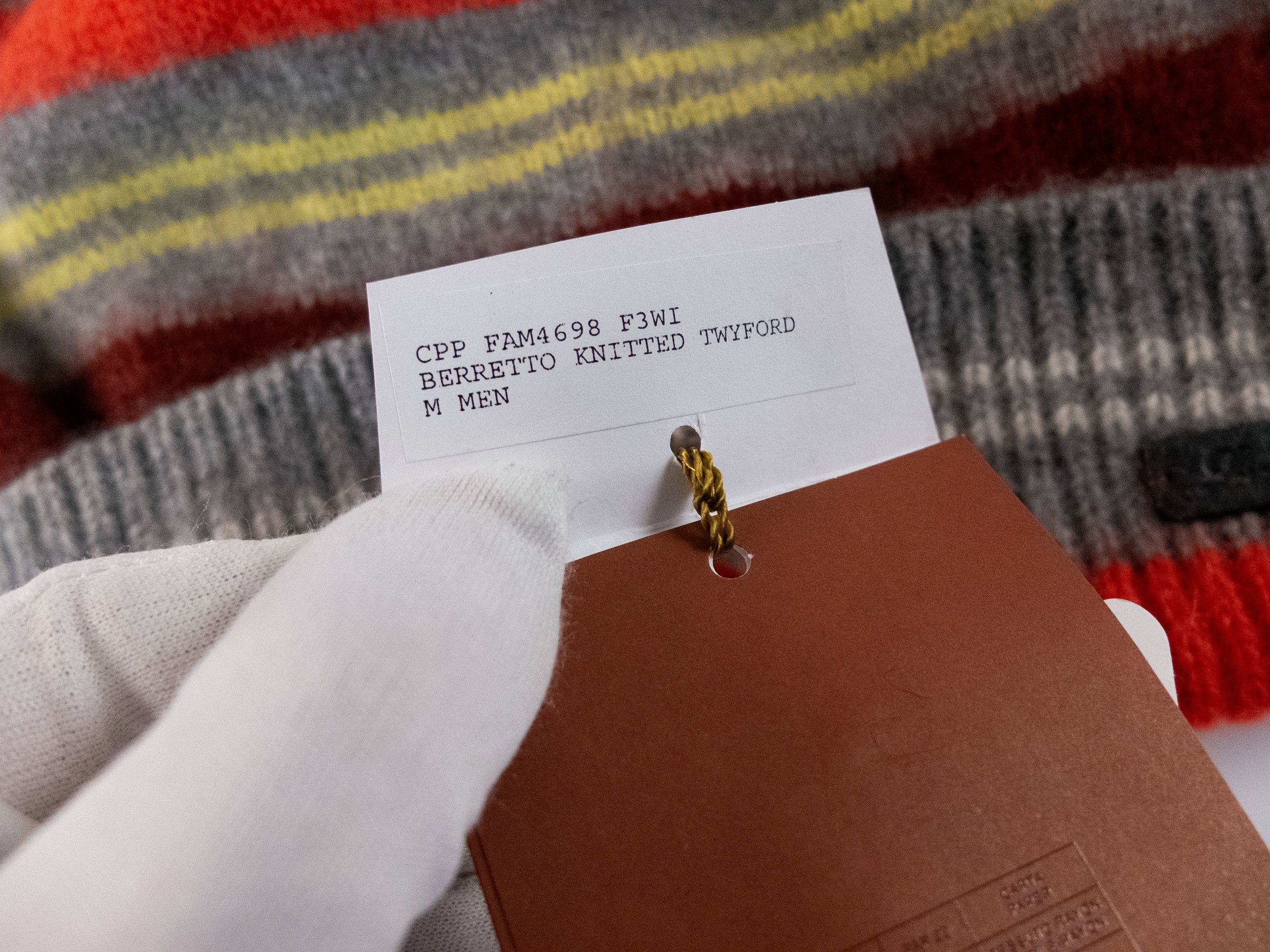 Loro Piana LORO PIANA Twyford gray striped cashmere mohair beanie hat Size ONE SIZE - 3 Thumbnail
