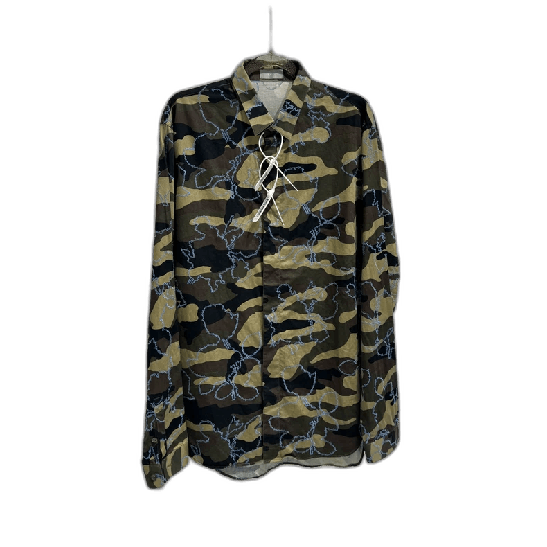 Dior Dior Homme Camouflage Embroidered Shirt Size US M / EU 48-50 / 2 - 1 Thumbnail