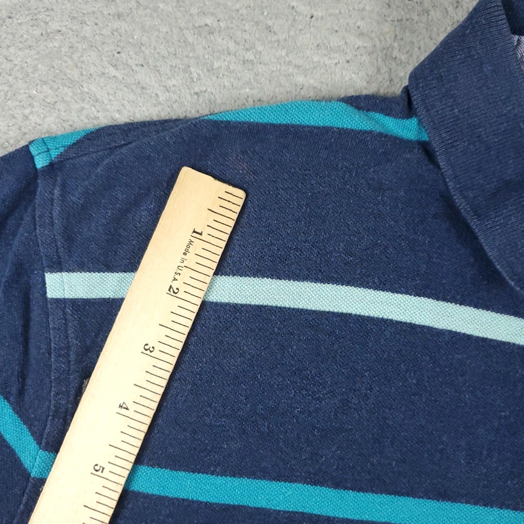 Tommy Hilfiger Tommy Hilfiger Blue Striped Polo Shirt Mens Large Short Sleeve Casual Size US L / EU 52-54 / 3 - 4 Thumbnail