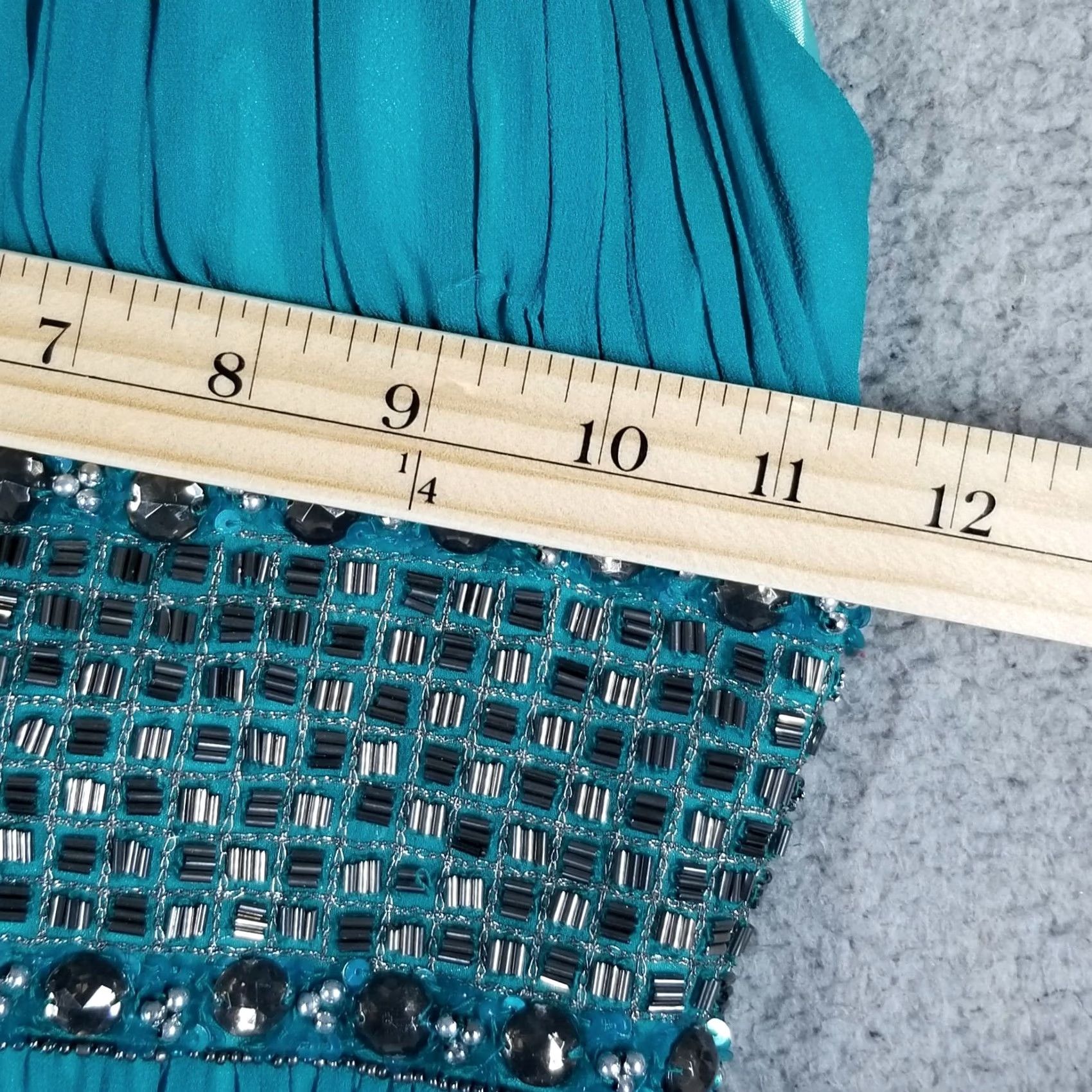 Vintage Cache beaded sequin asymmetrical dress prom silk Y2K vintage fairy Size 4 Size S / US 4 / IT 40 - 7 Thumbnail