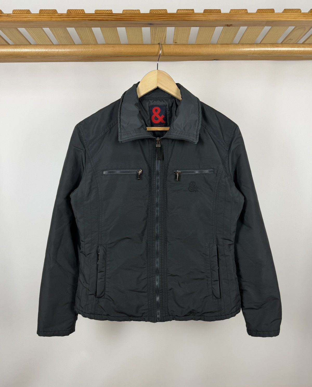 Dolce & Gabbana Vintage 00s Dolce & Gabbana Gray Zip Jacket Size M / US 6-8 / IT 42-44 - 1 Thumbnail