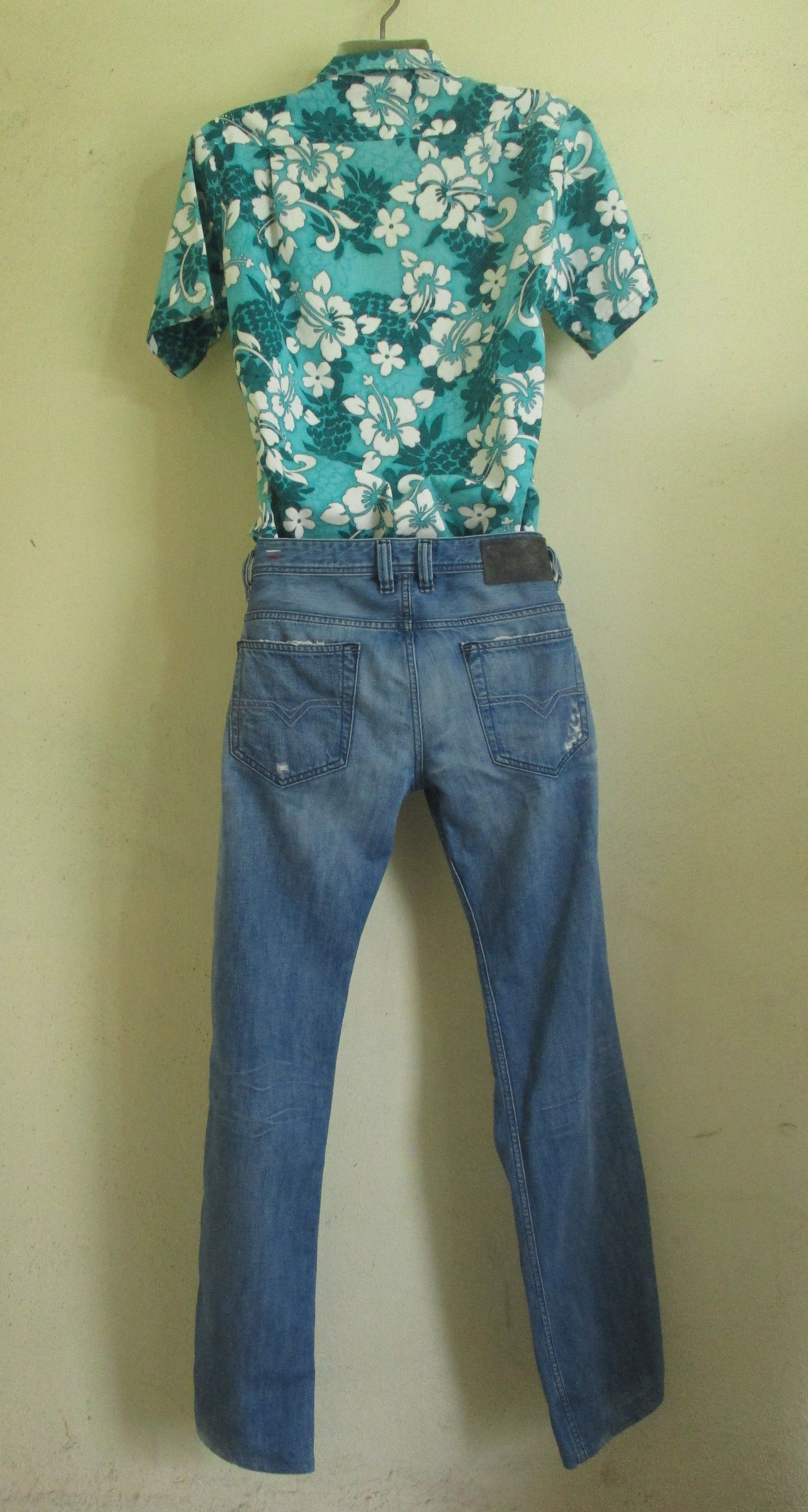 Diesel Safado Wash 008MX Low Rise Distressed Jeans Size US 29 - 2 Thumbnail