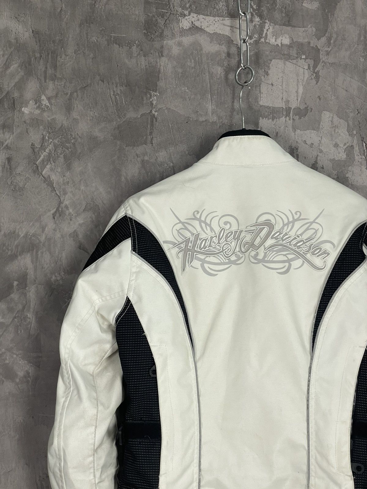 Harley Davidson × Vintage Vintage Harley Davidson Moto Y2K Crazy Heavy Jacket Size S / US 4 / IT 40 - 11 Thumbnail