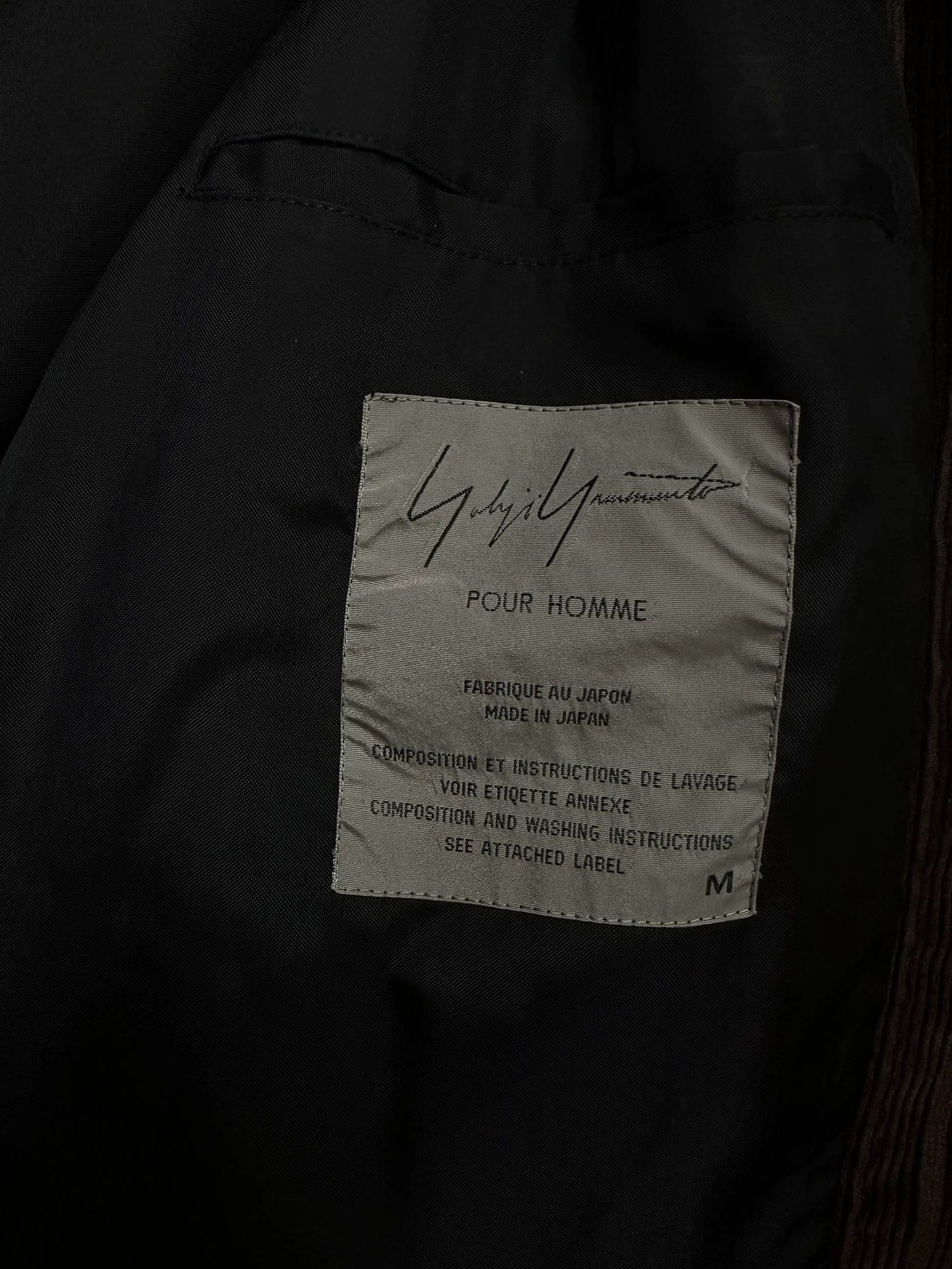 Yohji Yamamoto Yohji Yamamoto 1996AW Vintage Corduroy Runway Jacket M Size US M / EU 48-50 / 2 - 7 Thumbnail