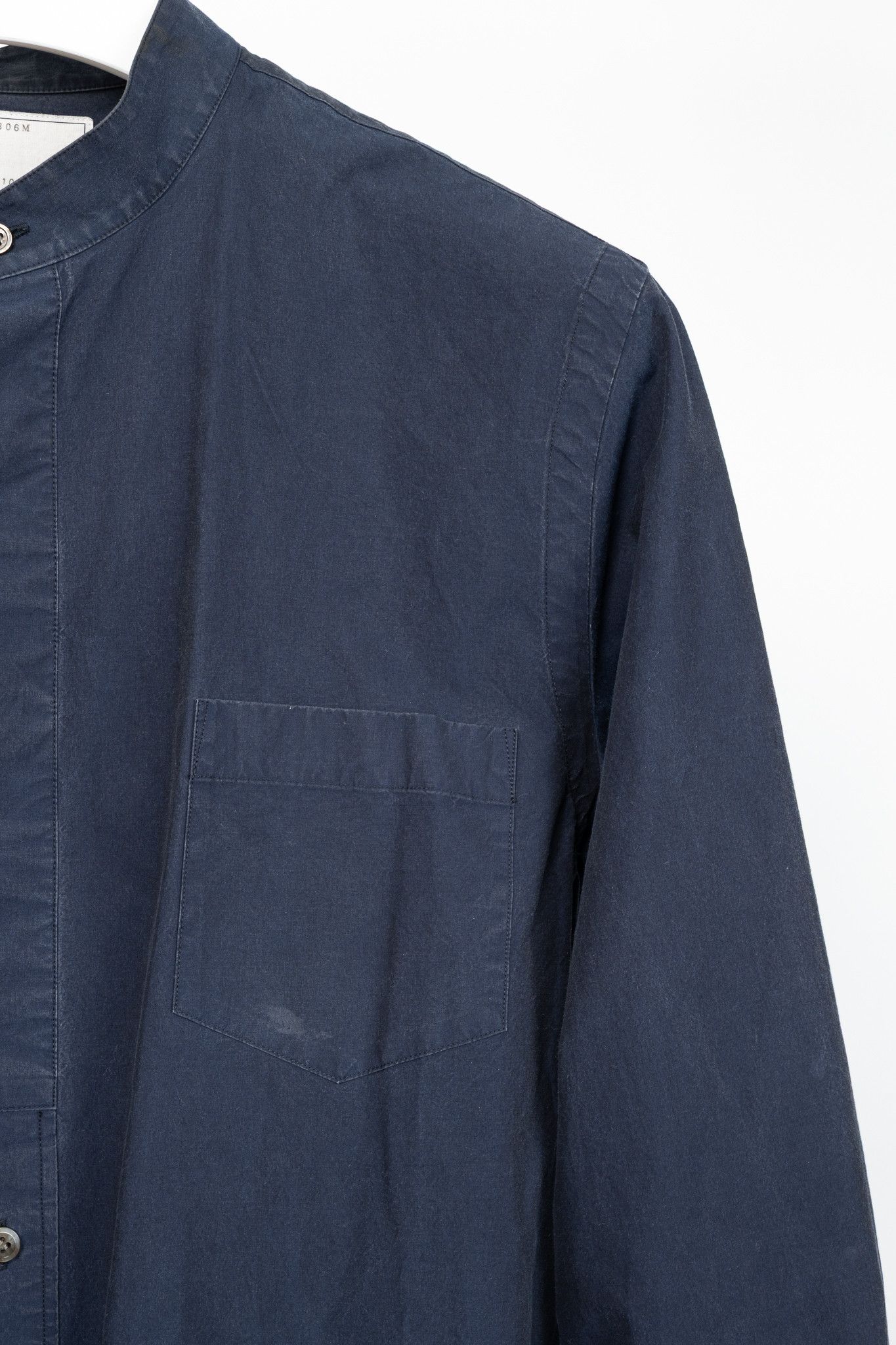 Sacai Sacai Navy Cotton Poplin Buttoned Shirt Size US M / EU 48-50 / 2 - 4 Thumbnail
