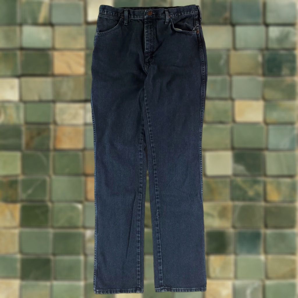 Wrangler VINTAGE Wrangler Jeans 90s 936NTF Dark Blue Made USA Mens 34x36 Jeans Regular Blue Mens Straight 34 36 Size US 34 / EU 50 - 1 Thumbnail