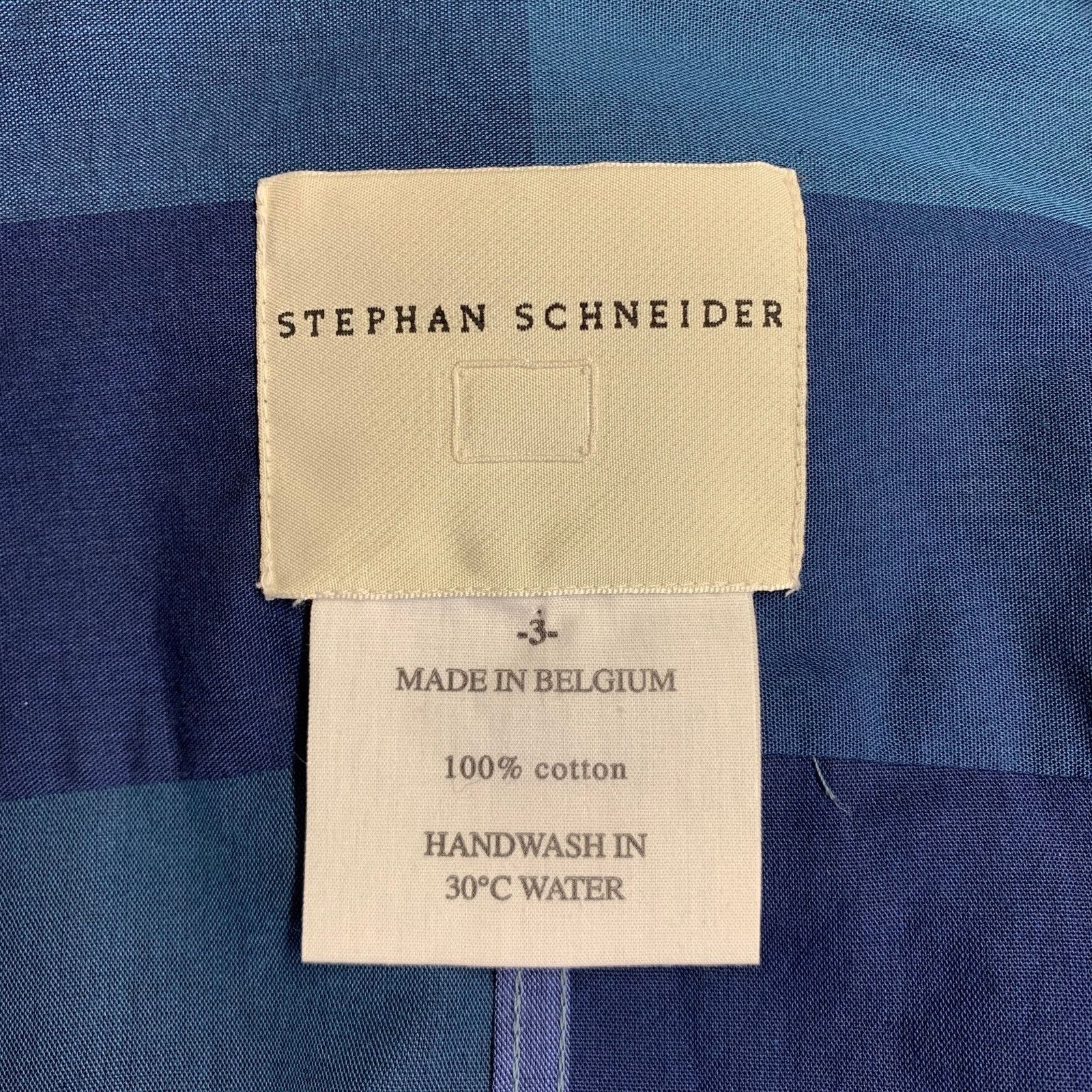 Stephan Schneider Size S Blue Checkered Cotton Button Up Long Sleeve Shirt Size US S / EU 44-46 / 1 - 4 Thumbnail
