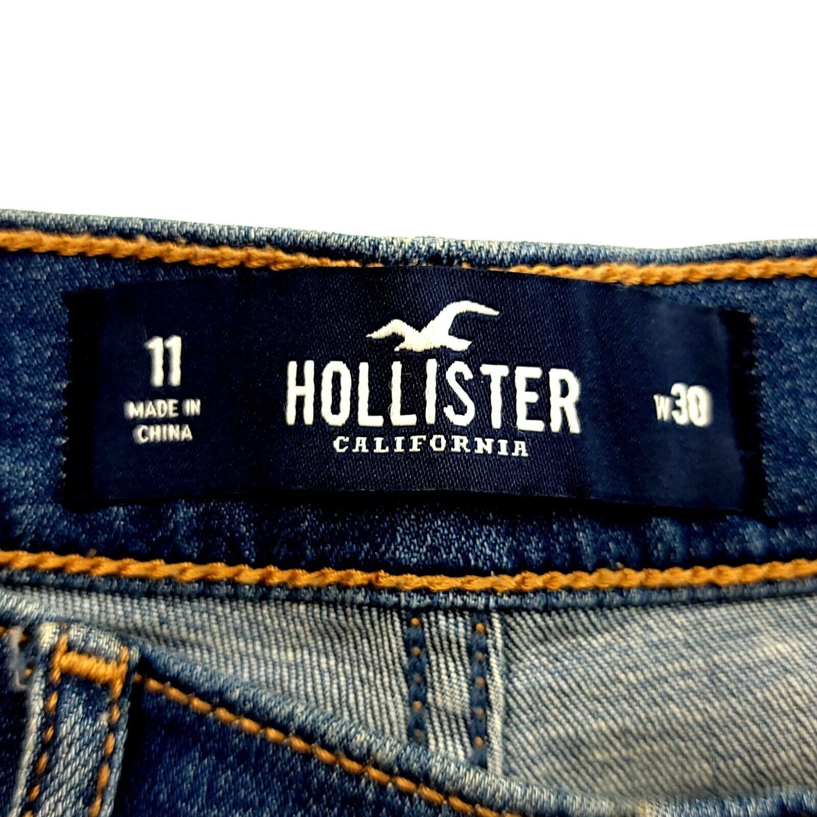Hollister Hollister High Rise Short Advanced Stretch Denim Distressed Size 30" / US 8 / IT 44 - 7 Thumbnail