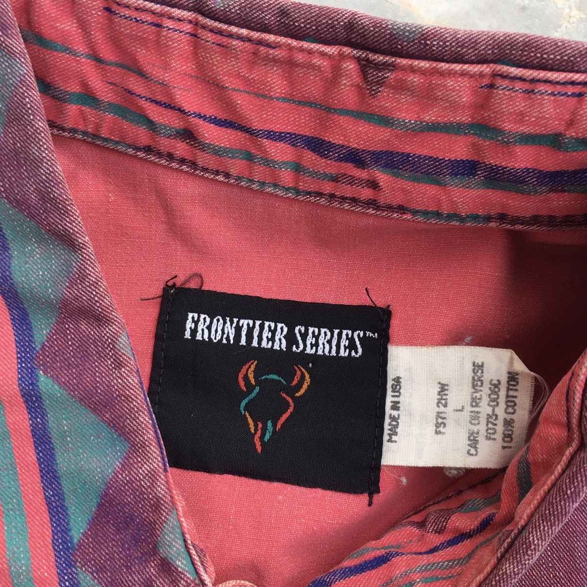Western Mountaineering Vintage Frontier Series Heavy Cotton Western Shirt Size US L / EU 52-54 / 3 - 8 Thumbnail