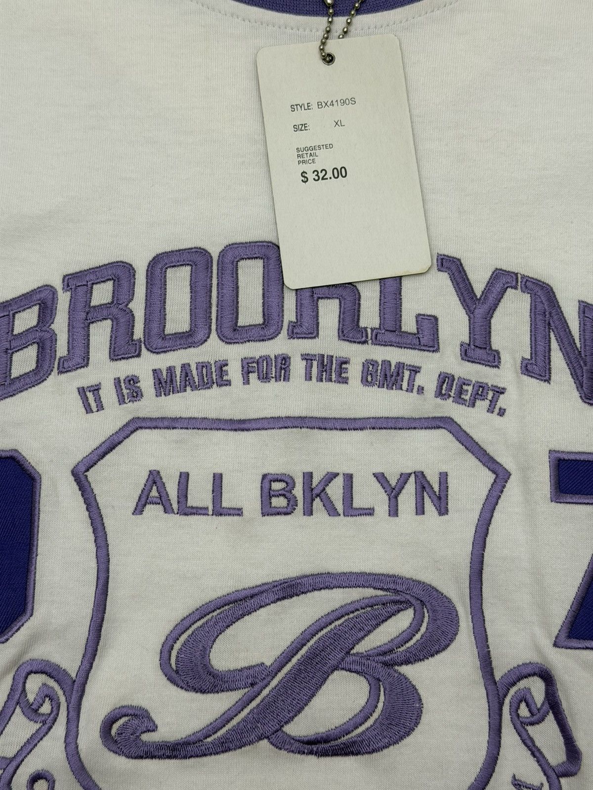 Brooklyn Xpress Vintage Y2K Brooklyn Xpress DSWT XL Purple Embroidered Size US XL / EU 56 / 4 - 7 Thumbnail