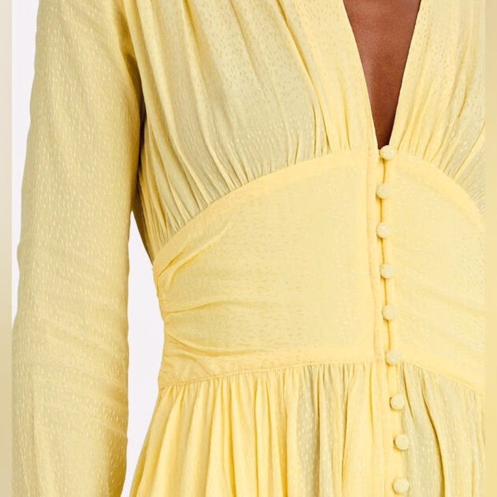 ROTATE Rotate Birger Christensen Yellow Long Sleeve Dress Size 2 Size XS / US 0-2 / IT 36-38 - 2 Thumbnail