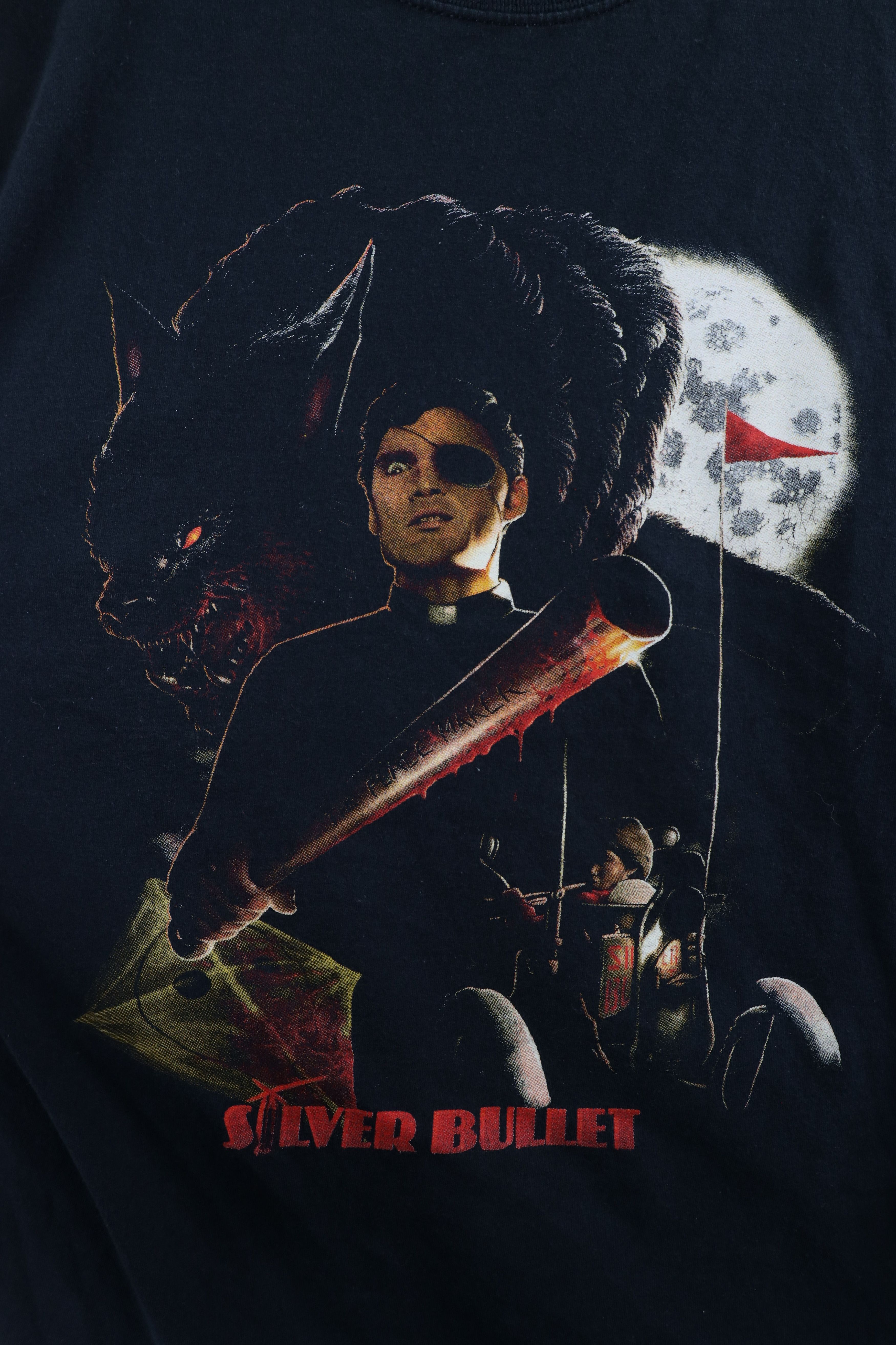 Vintage Vintage Out Silver Bullet Horror Movie Short Sleeve T-Shirt Size US L / EU 52-54 / 3 - 4 Thumbnail