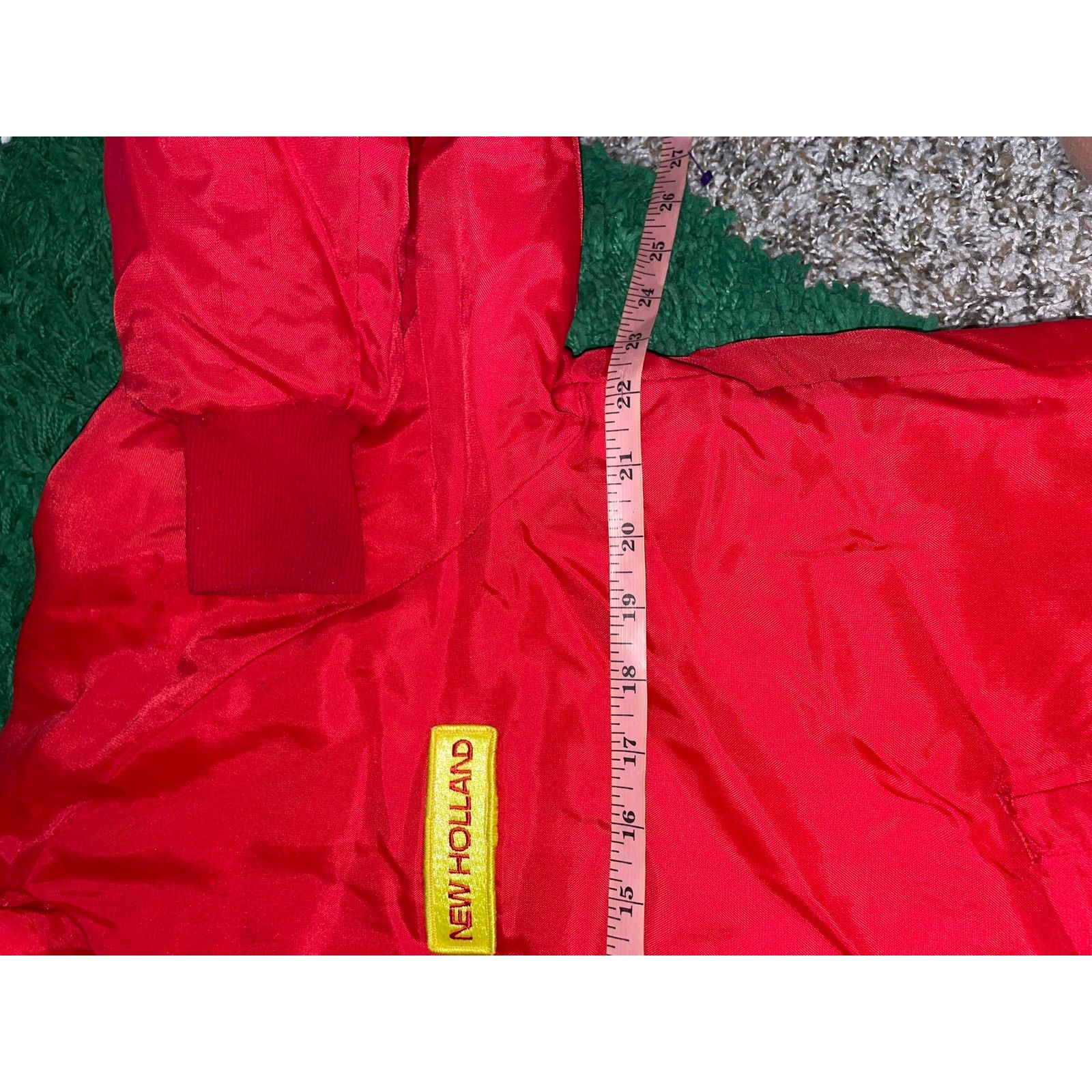 Vintage Vintage New Holland Red Bomber Jacket Upstream Lined VTG XL Size US XL / EU 56 / 4 - 12 Thumbnail