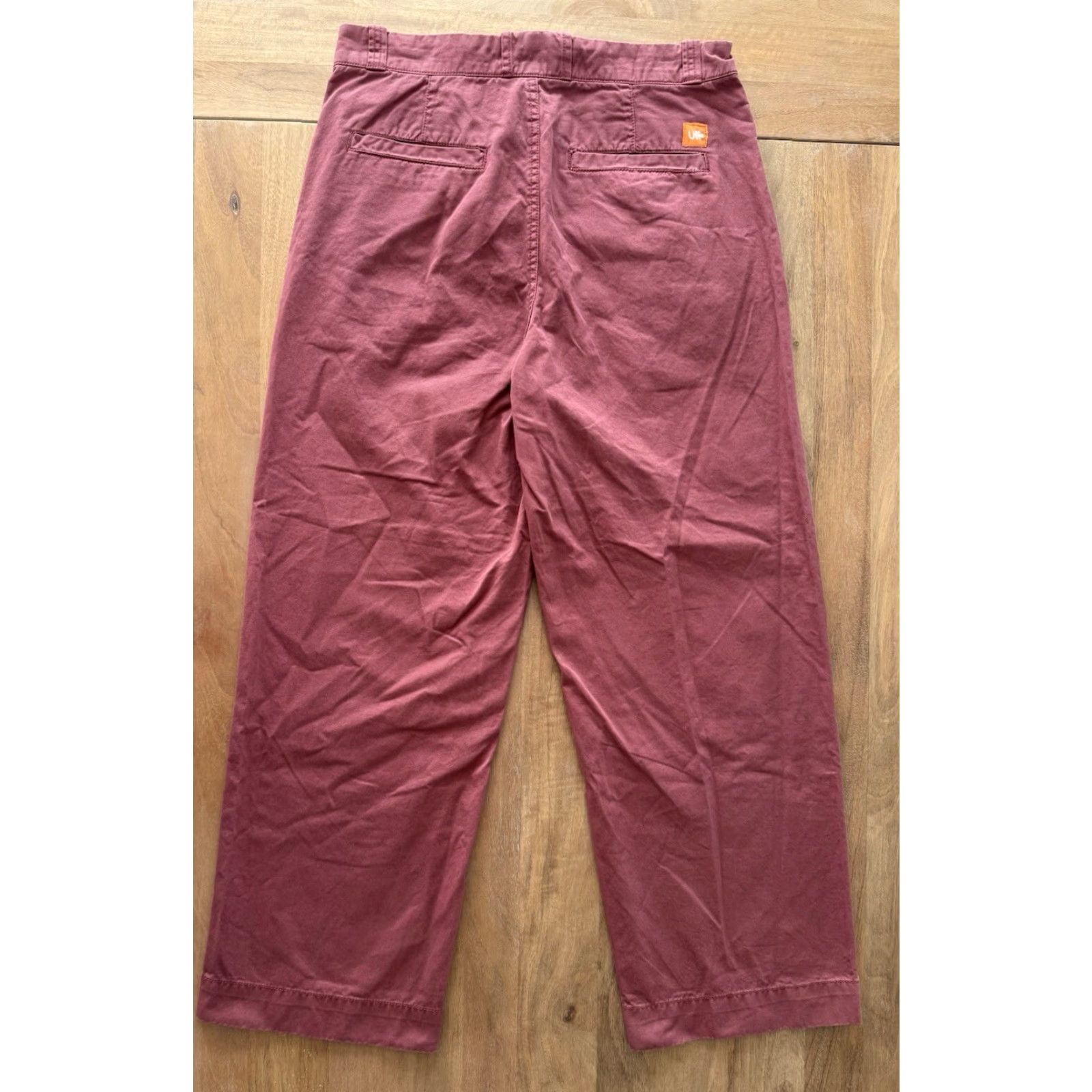 Urban Outfitters Urban Outfitters UO Wide Leg Chino Pants Mens 32x30 Wine Relaxed Fit Trousers Size US 32 / EU 48 - 2 Thumbnail