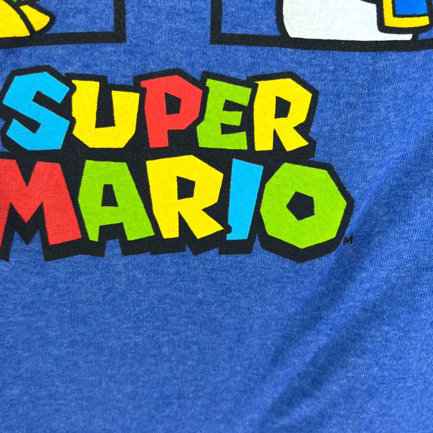 Nintendo Nintendo Super Mario Graphic T-Shirt Adult Large Blue Crew Neck Short Sleeve Mens Size US L / EU 52-54 / 3 - 4 Thumbnail