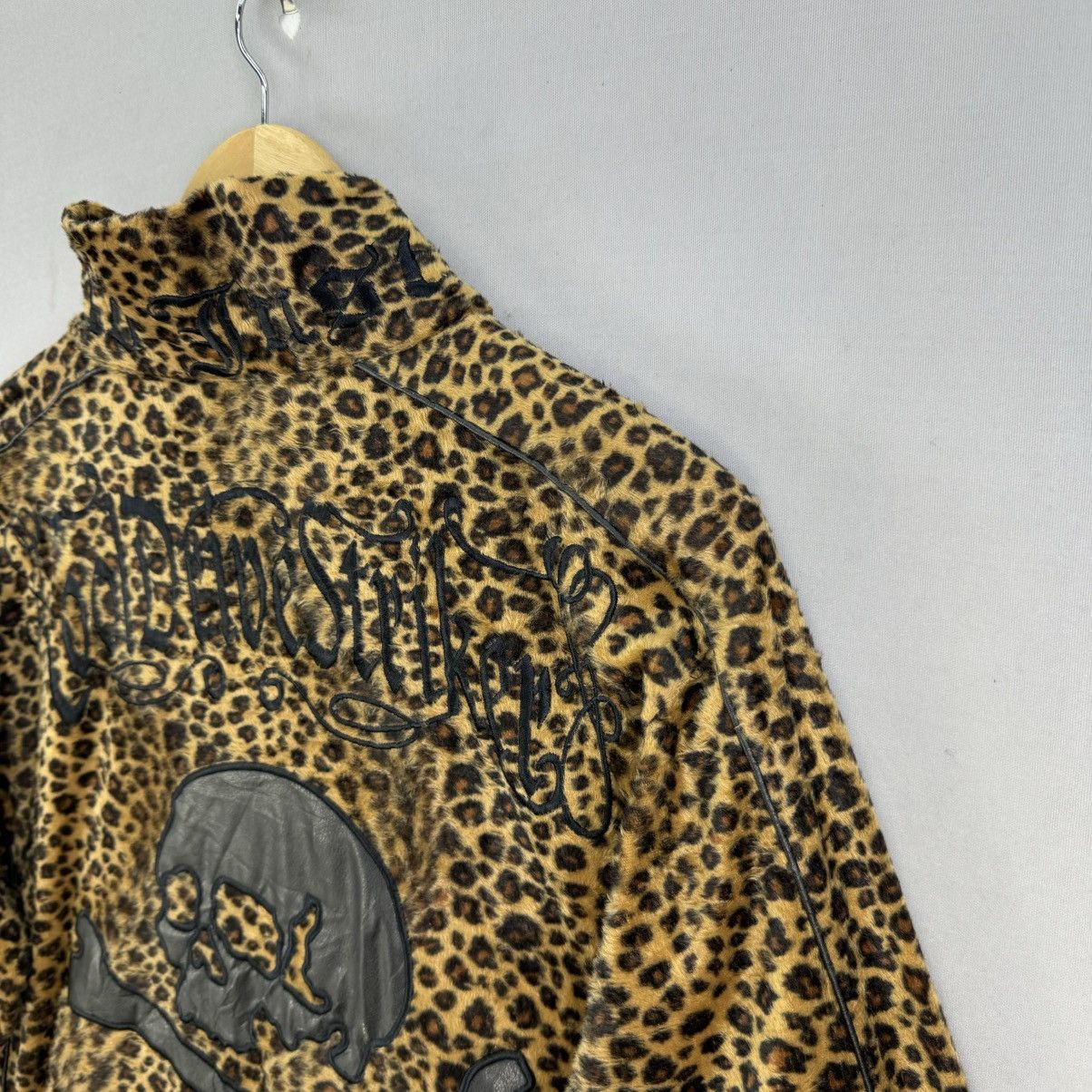 Japanese Brand C.D.S Black Sense Leopard Print Track Jacket Size US M / EU 48-50 / 2 - 5 Thumbnail