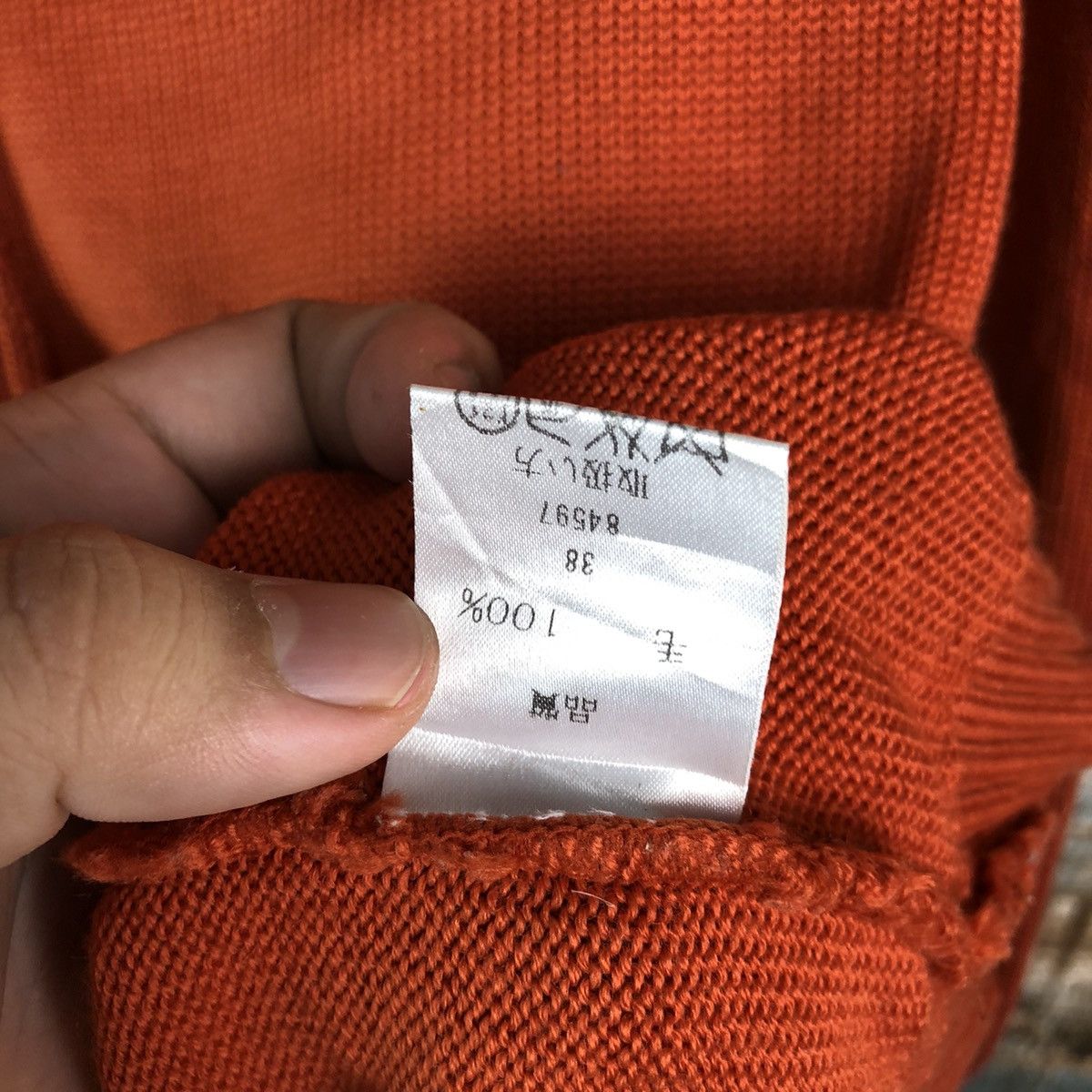 Homespun Knitwear × Japanese Brand Fare La Corte Orange Knitwear #A1825 Size S / US 4 / IT 40 - 10 Thumbnail