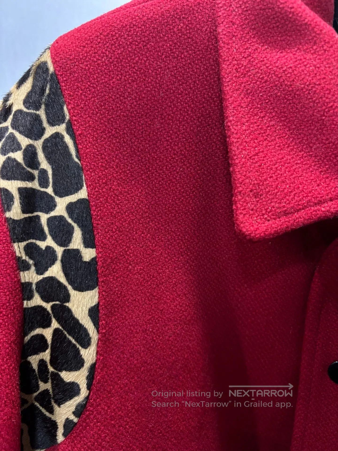 Saint Laurent Paris Saint Laurent Red Leopard Print Jacket. Size US S / EU 44-46 / 1 - 5 Thumbnail