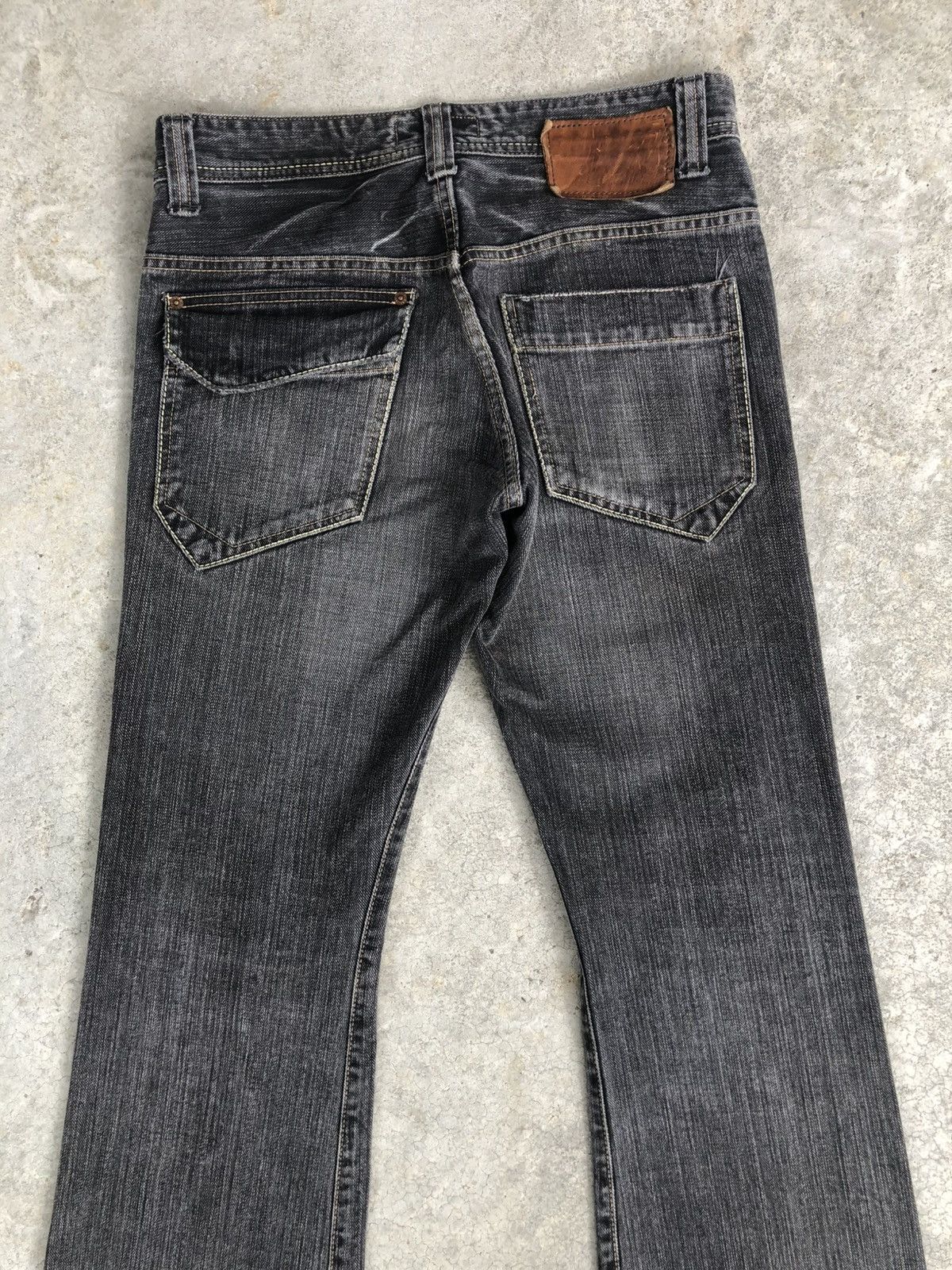 If Six Was Nine Japanese Johnbull Flared Jeans Distressed Denim Size US 32 / EU 48 - 8 Thumbnail