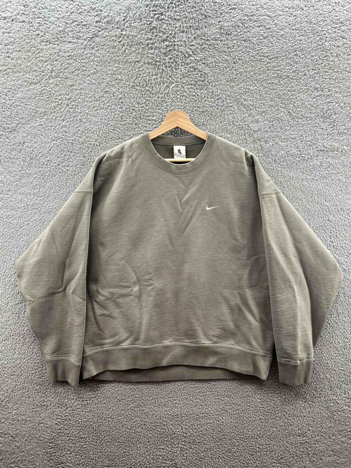 Nike NRG Fleece Crew Sweater Solo Swoosh Army CV0554-460