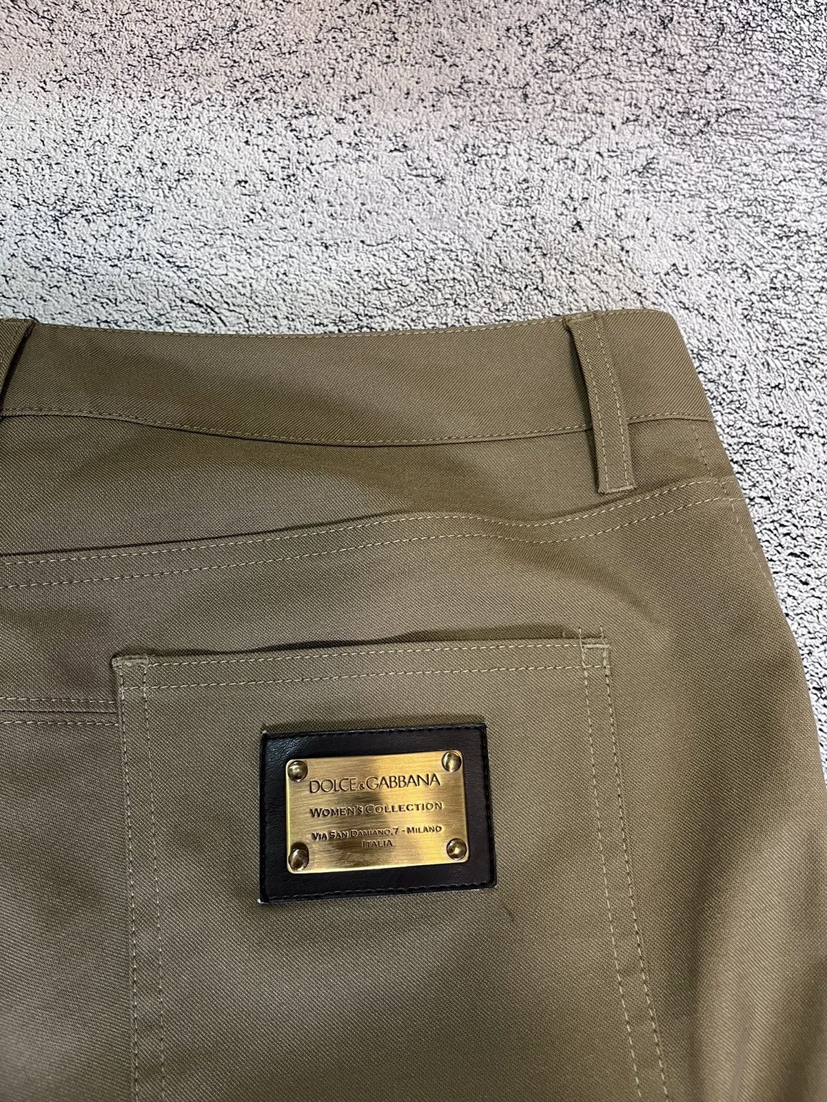 Dolce & Gabbana Dolce & Gabbana Women’s Brown Pants Logo Patch Made in Italy Size 32" / US 10 / IT 46 - 9 Thumbnail