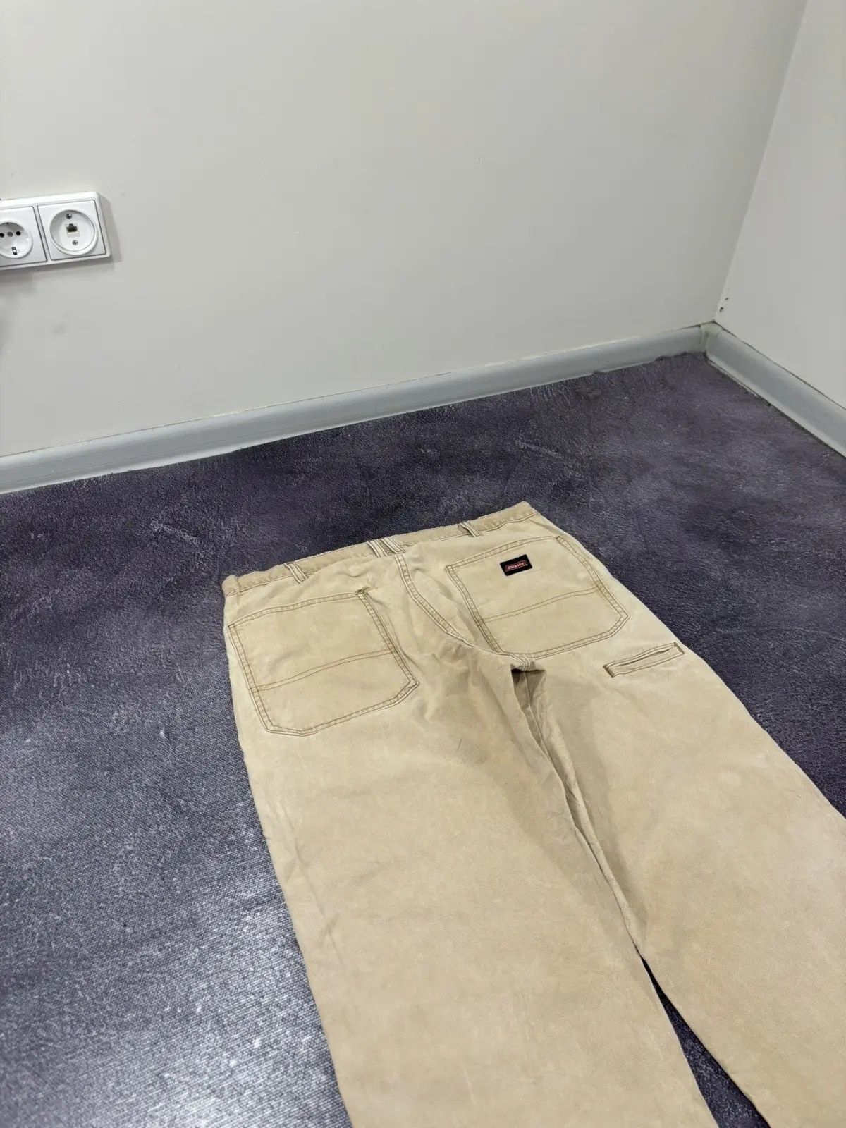 Dickies × Vintage Vintage Dickies Skate Faded Cream Hype Baggy Pants Size US 36 / EU 52 - 4 Thumbnail