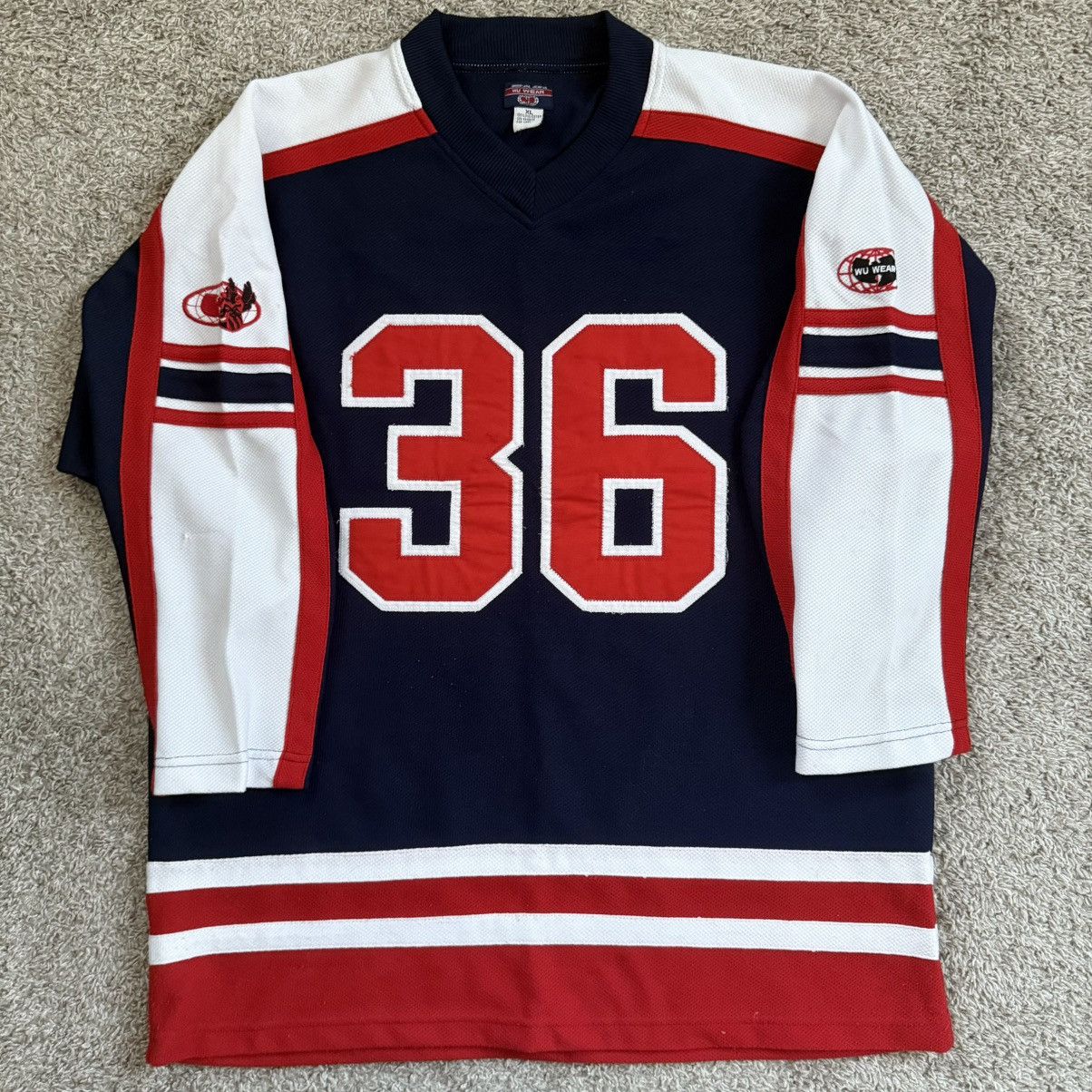 Wu-Tang Clan 🔴Wu-Wear Jersey Size XL Hockey Wu-Tang Clan 36 Rare Raekwon Size US XL / EU 56 / 4 - 15 Thumbnail