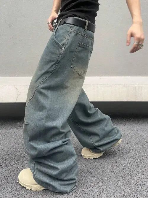 Japanese Brand Amamiya x Yuka Faded Baggy Denim Jeans Loose fit Size US 32 / EU 48 - 2 Thumbnail