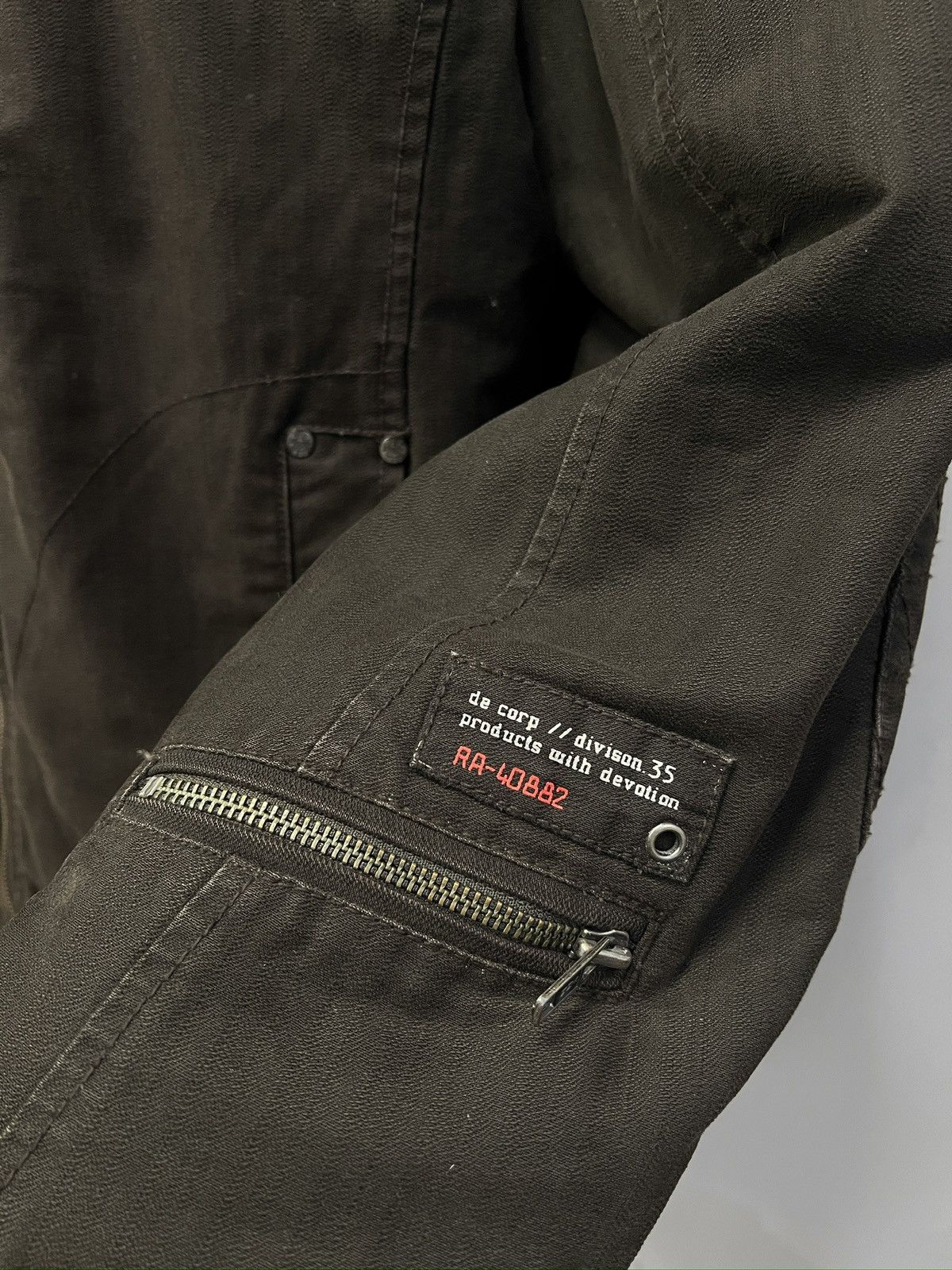 Esprit Vintage Black Biker Style Zip Jacket Military Utility Size US M / EU 48-50 / 2 - 4 Thumbnail