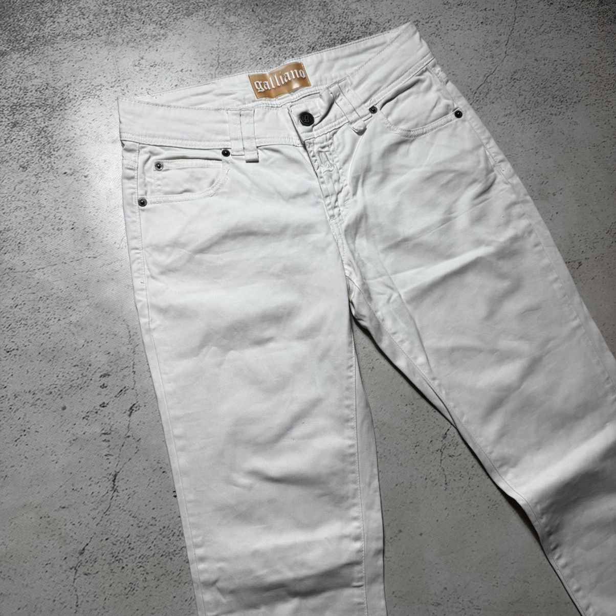 John Galliano vintage john galliano jeans with big logo womens pants Size 29" - 6 Thumbnail