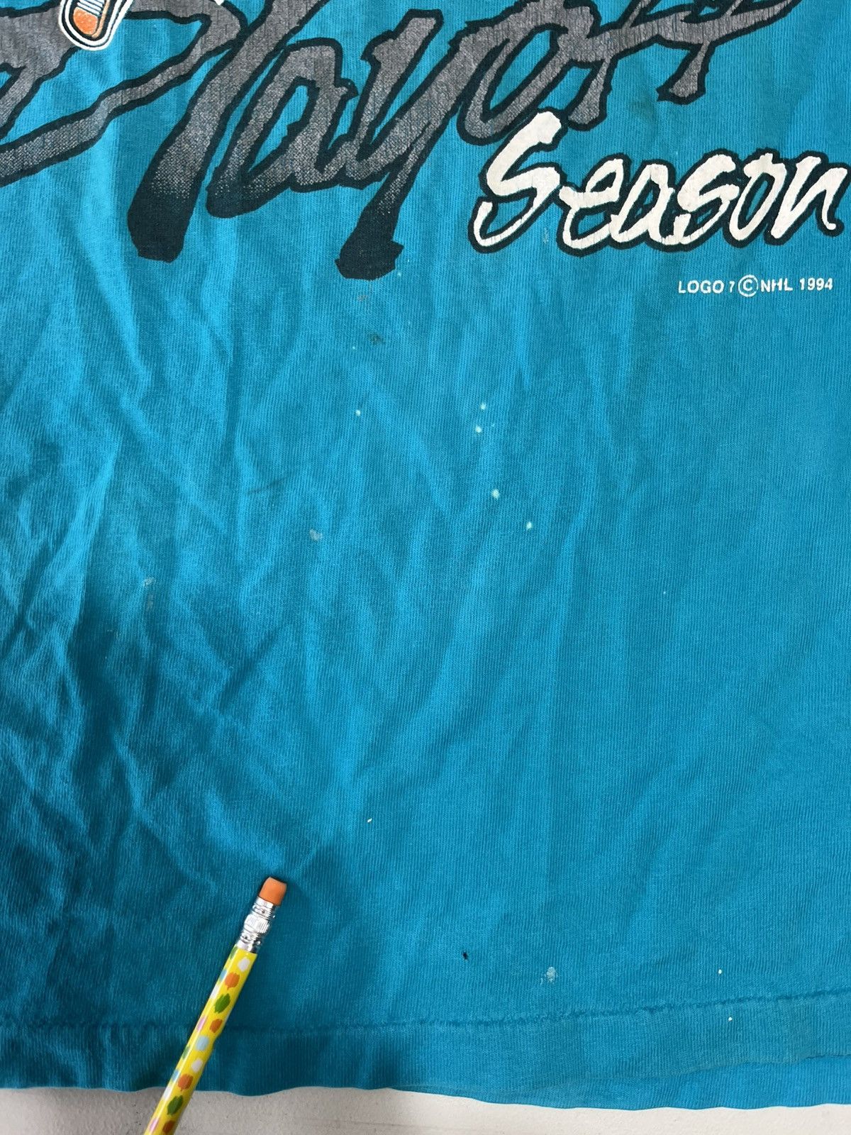 NHL × Vintage Vintage 90s San Jose sharks shirt Size US XL / EU 56 / 4 - 4 Thumbnail