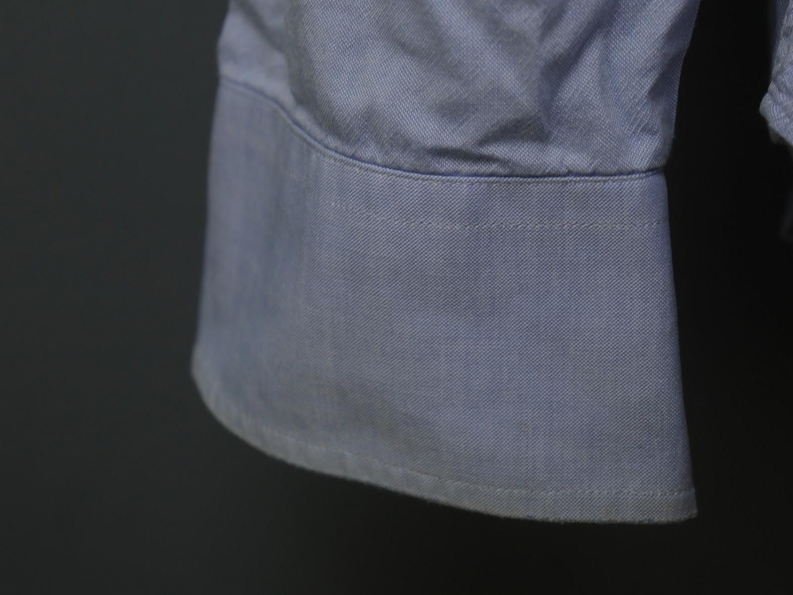 Armani Armani Blue Collared Button-Up Dress Shirt Size 42 Size 38R - 4 Thumbnail