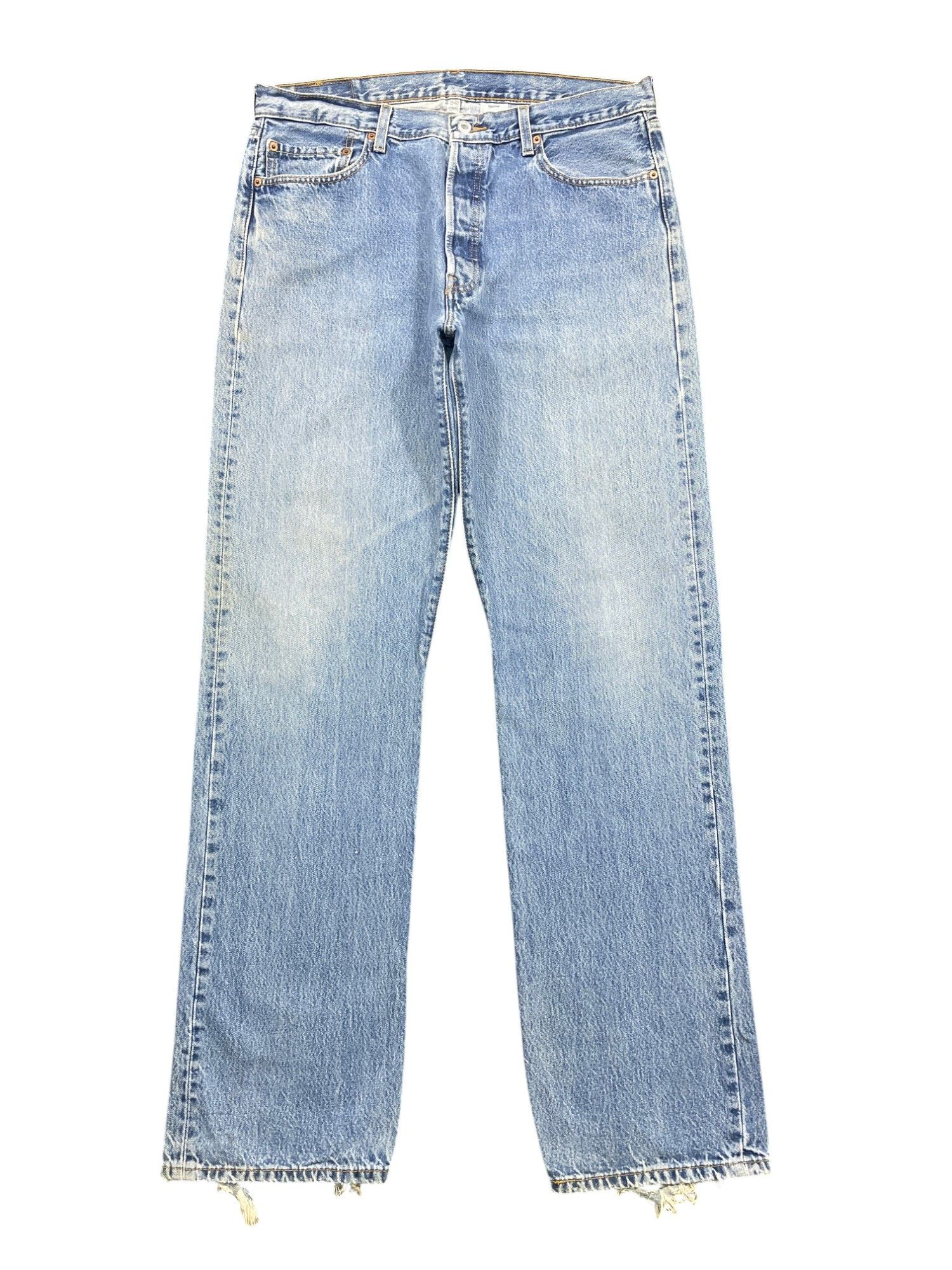 Vintage 90s Levis 501 Faded Blue Jeans
