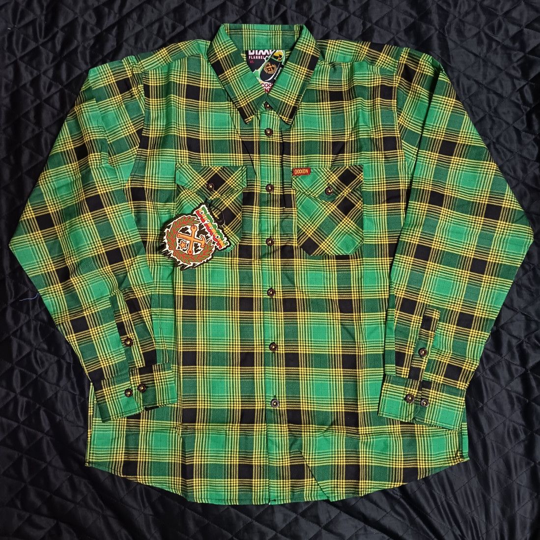 Dixxon Dixxon Flannel Cool Runnings Jamaica Rasta Shirt Size US XL / EU 56 / 4 - 2 Thumbnail